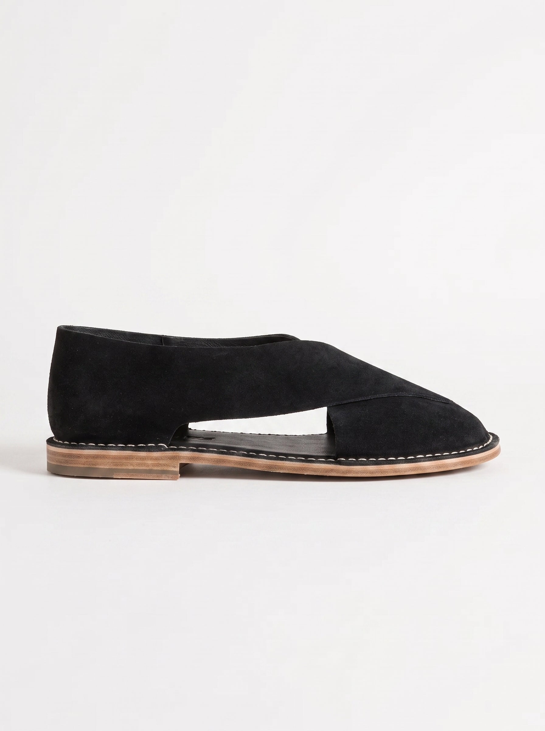 Jacques Solovière Biarritz Handcrafted Sandal - Black