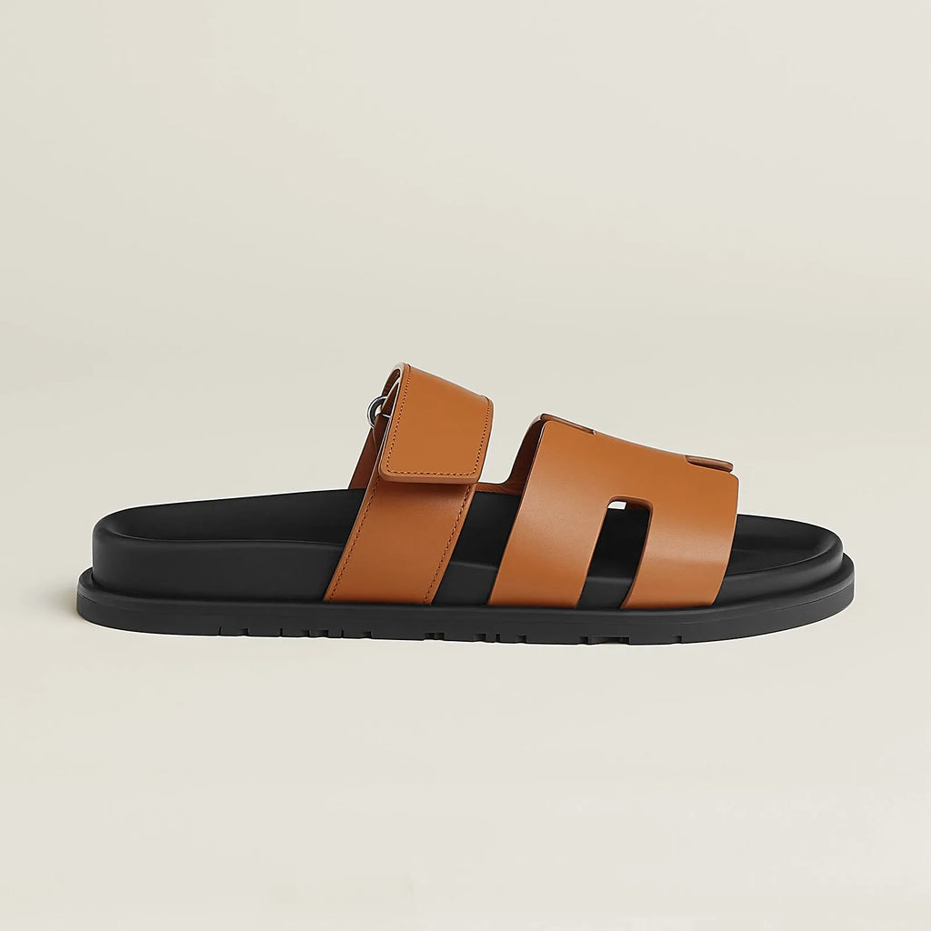 Men's Leather Sandal - BlackBoleXEasyStep Edition 1001