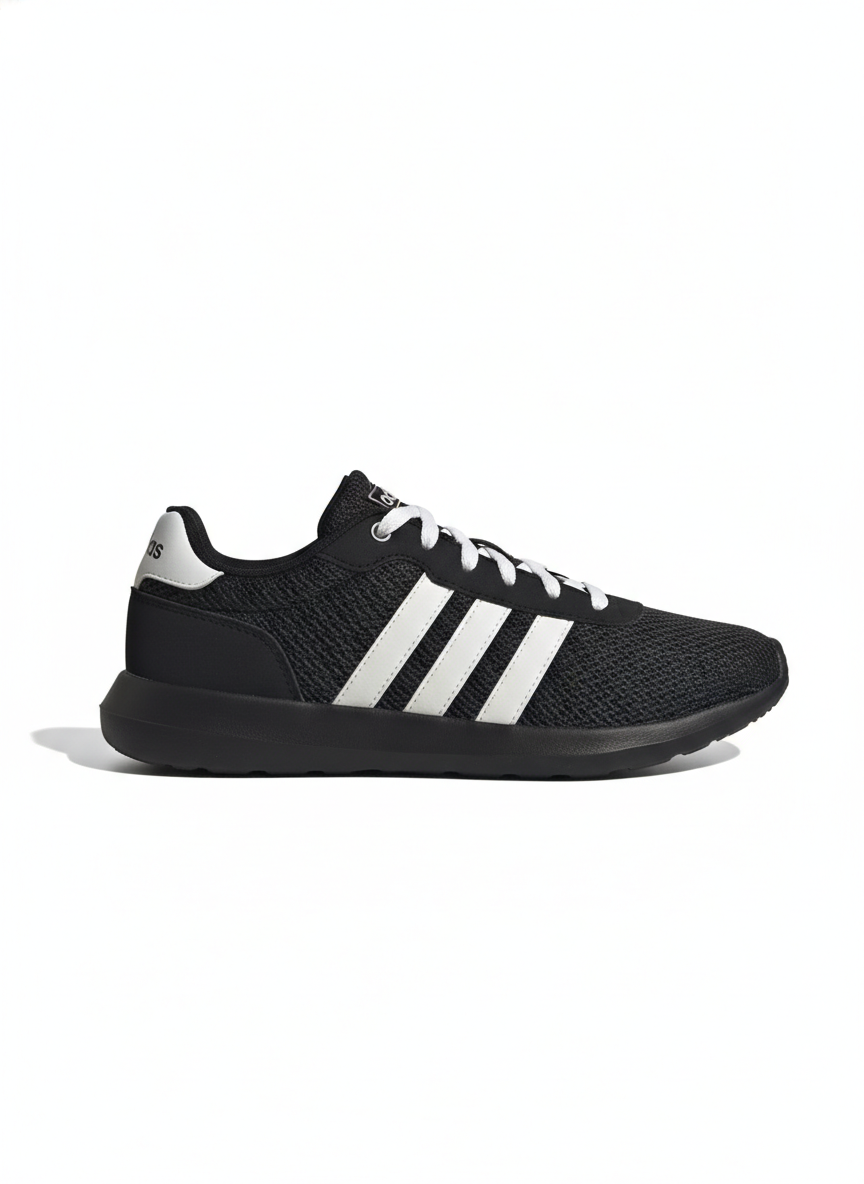 Casual Knit Sneakers – Black with Strep