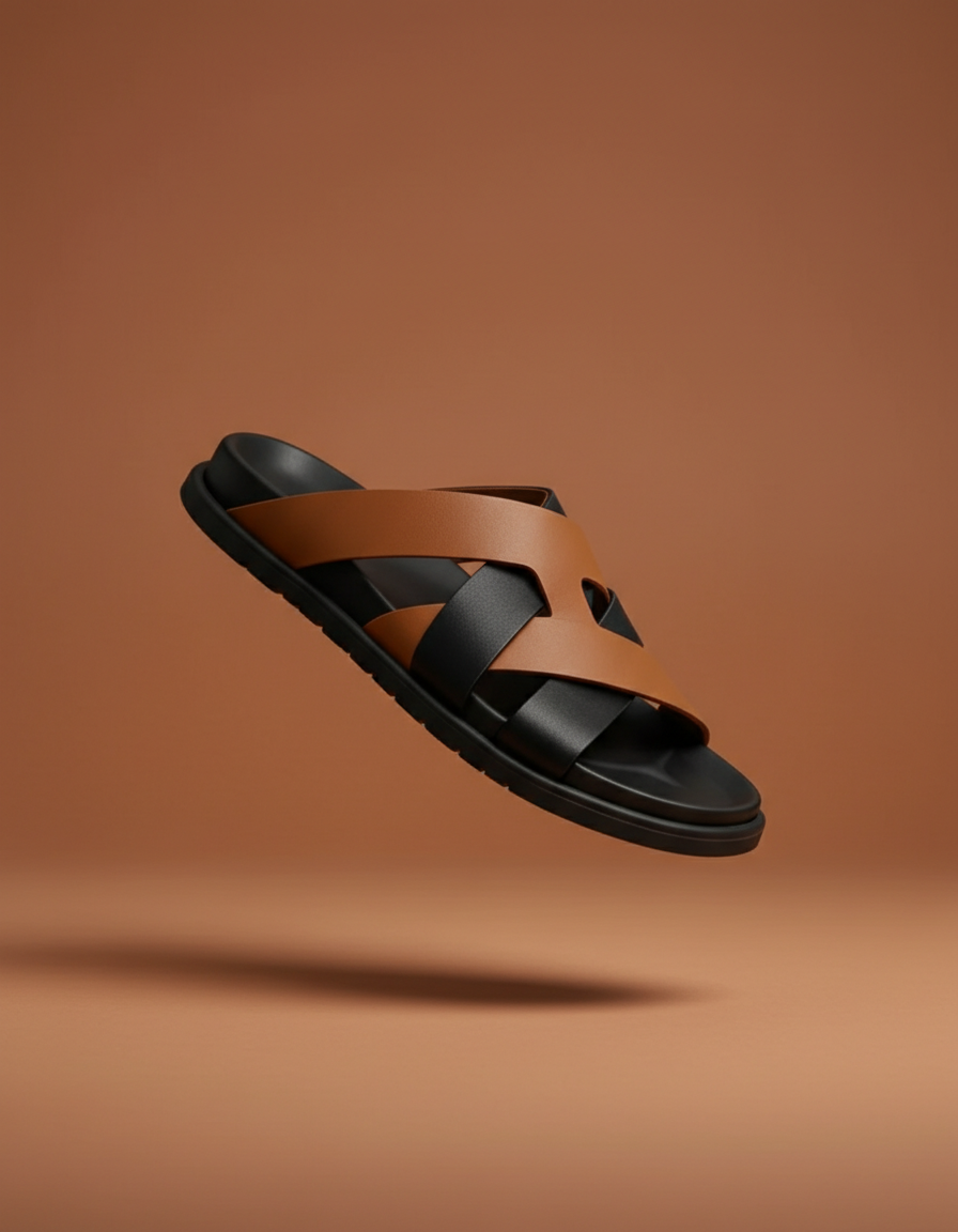 Kazimir Sandal - Genuine Leather BlackBole Edition