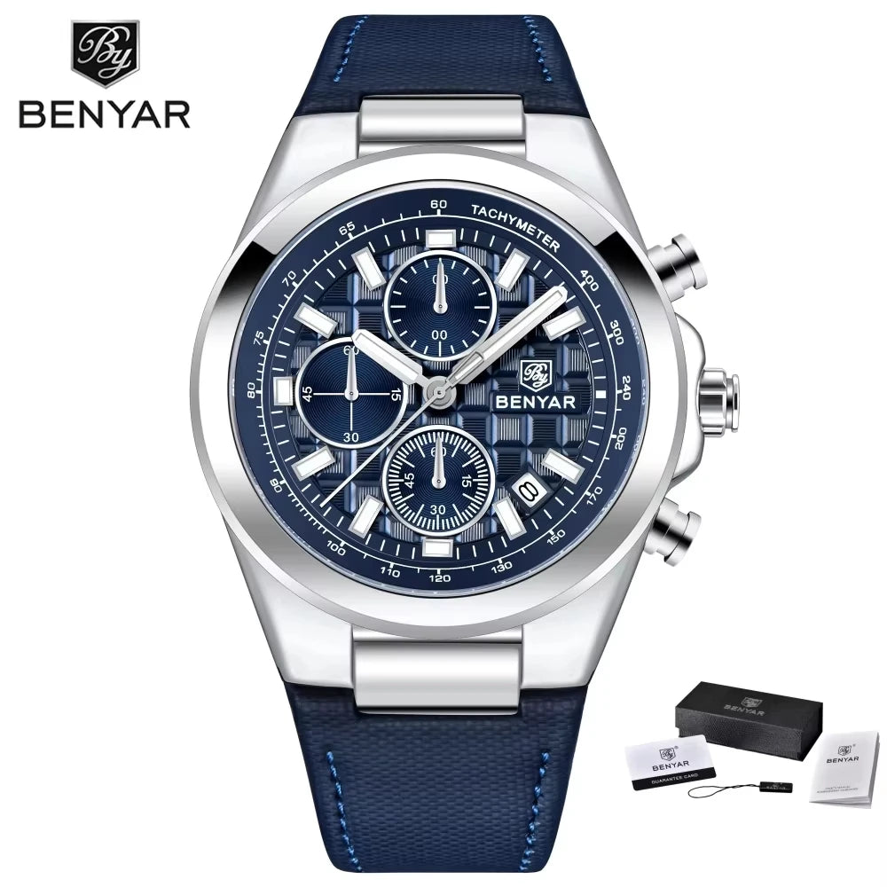 Sport Chronograph Strap Watch in blue