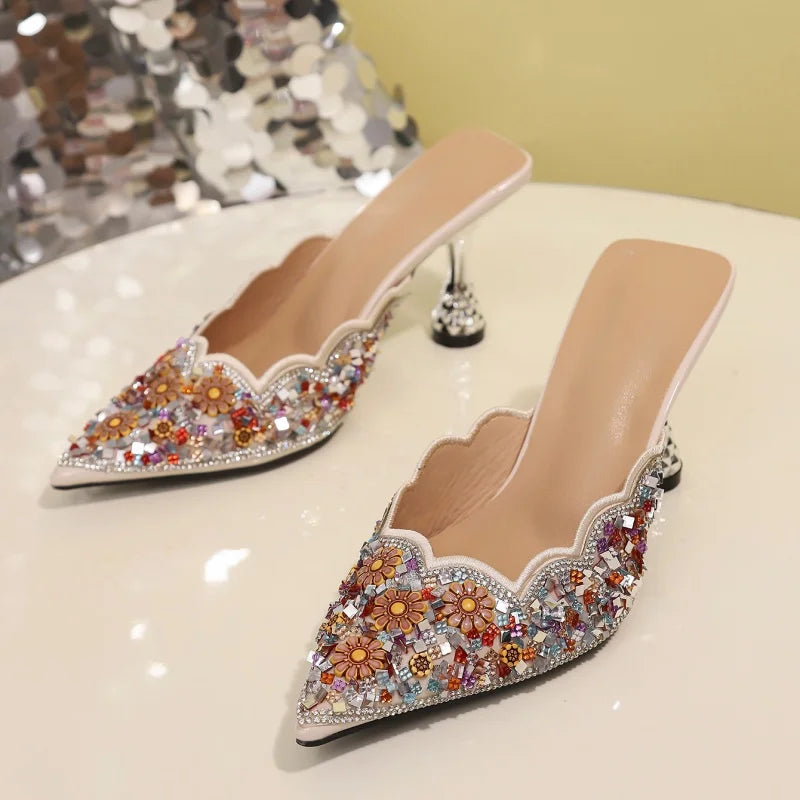 Crystal Bridal Mule
