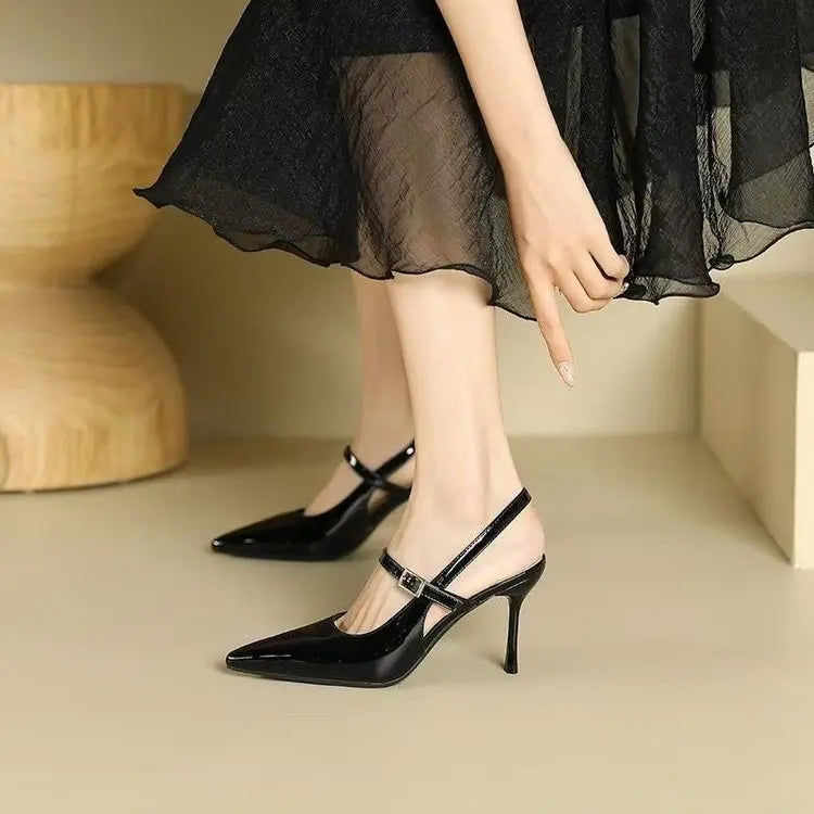 Strap Pointed Slingback, view 2