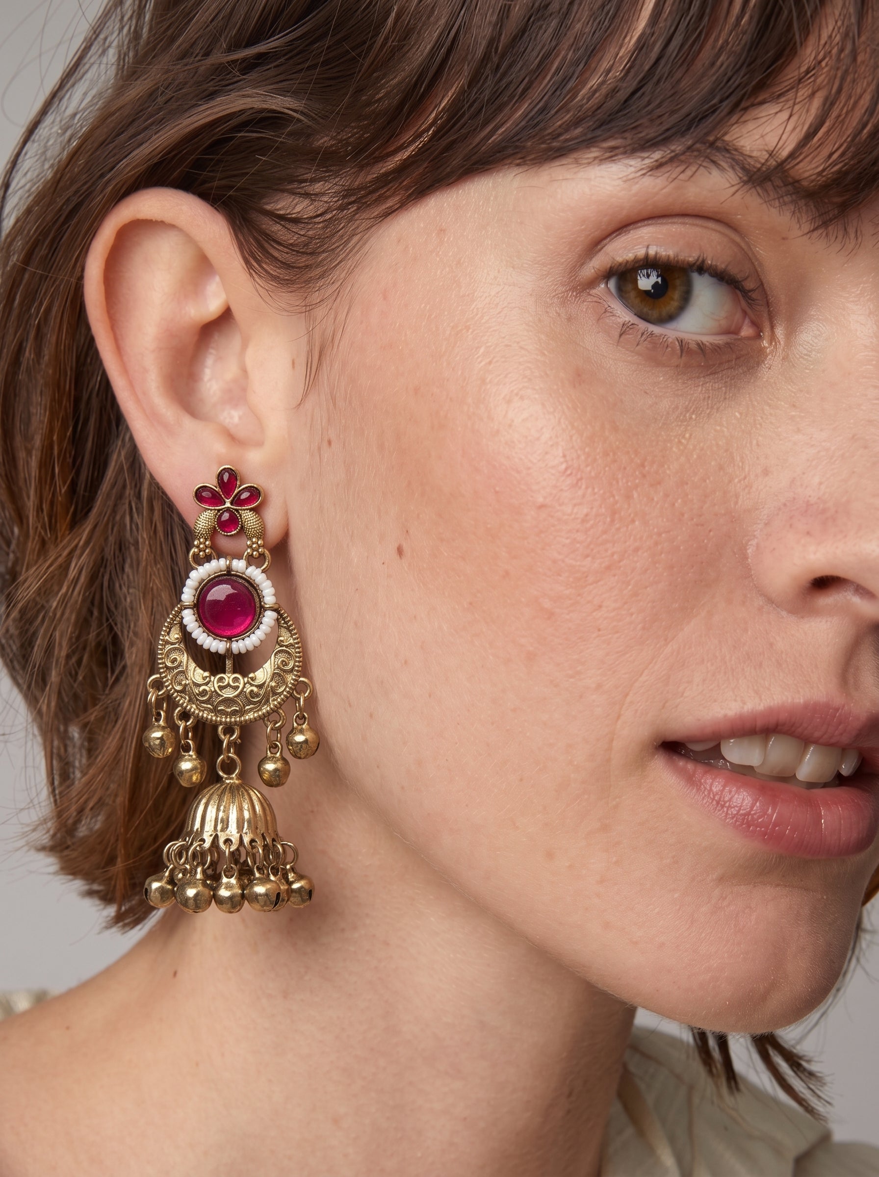 Kashmiri Royale Jhumka Earrings