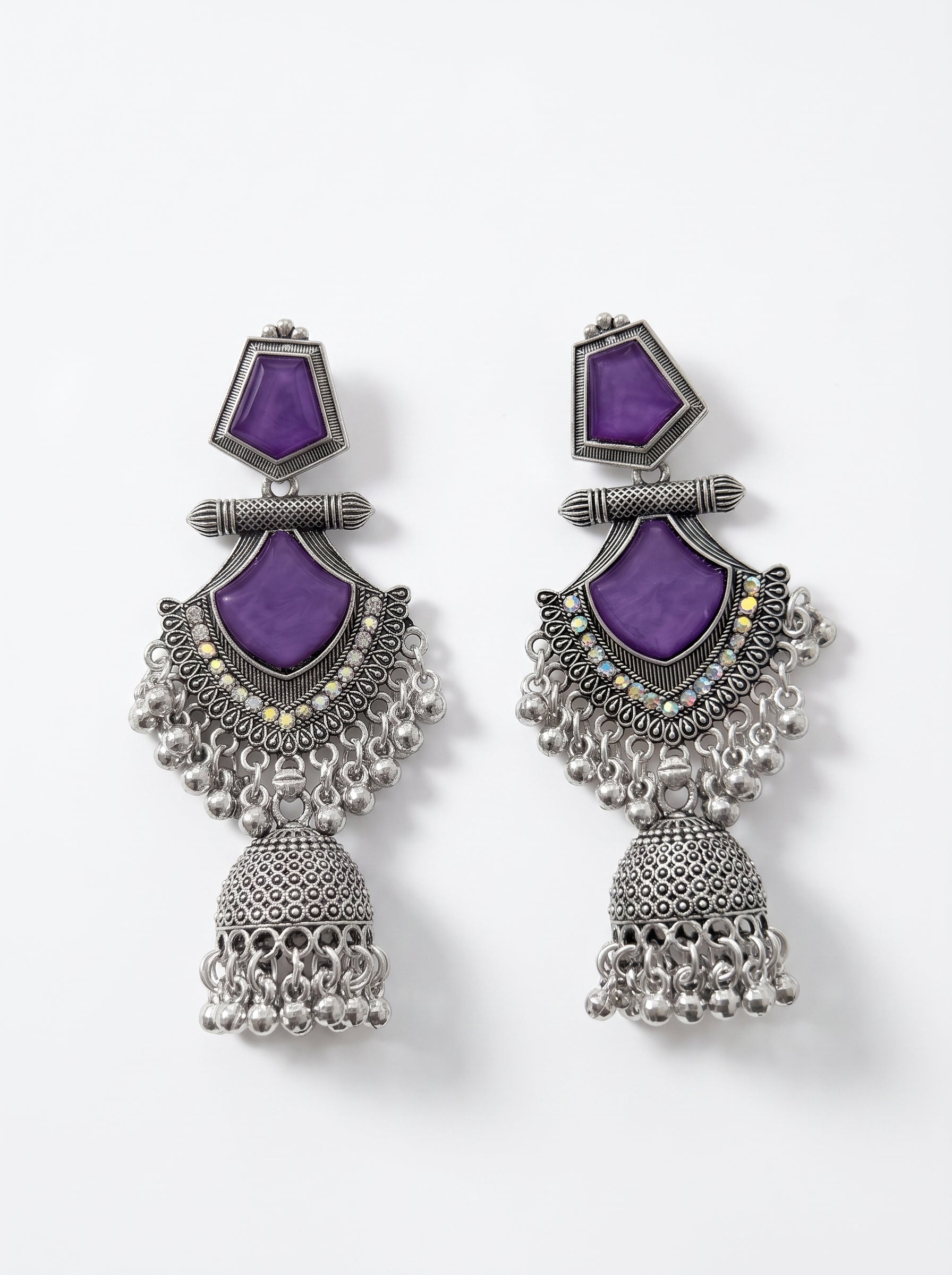 Emerald Noor Kashmiri Jhumka