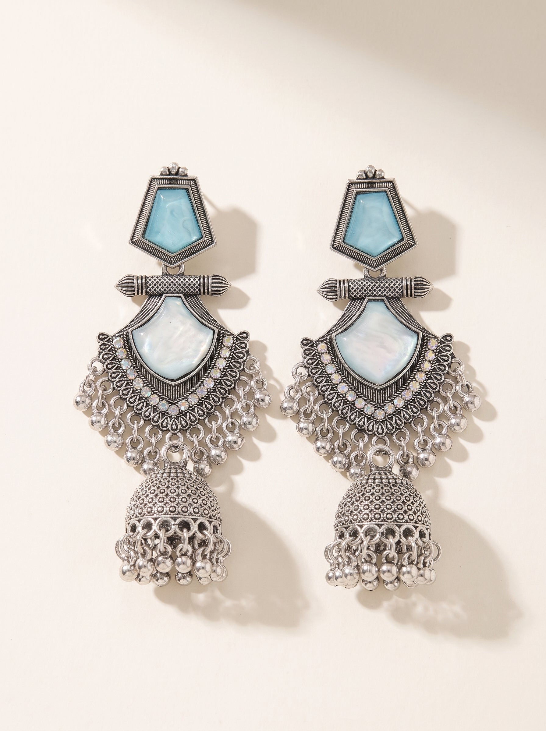 Emerald Noor Kashmiri Jhumka