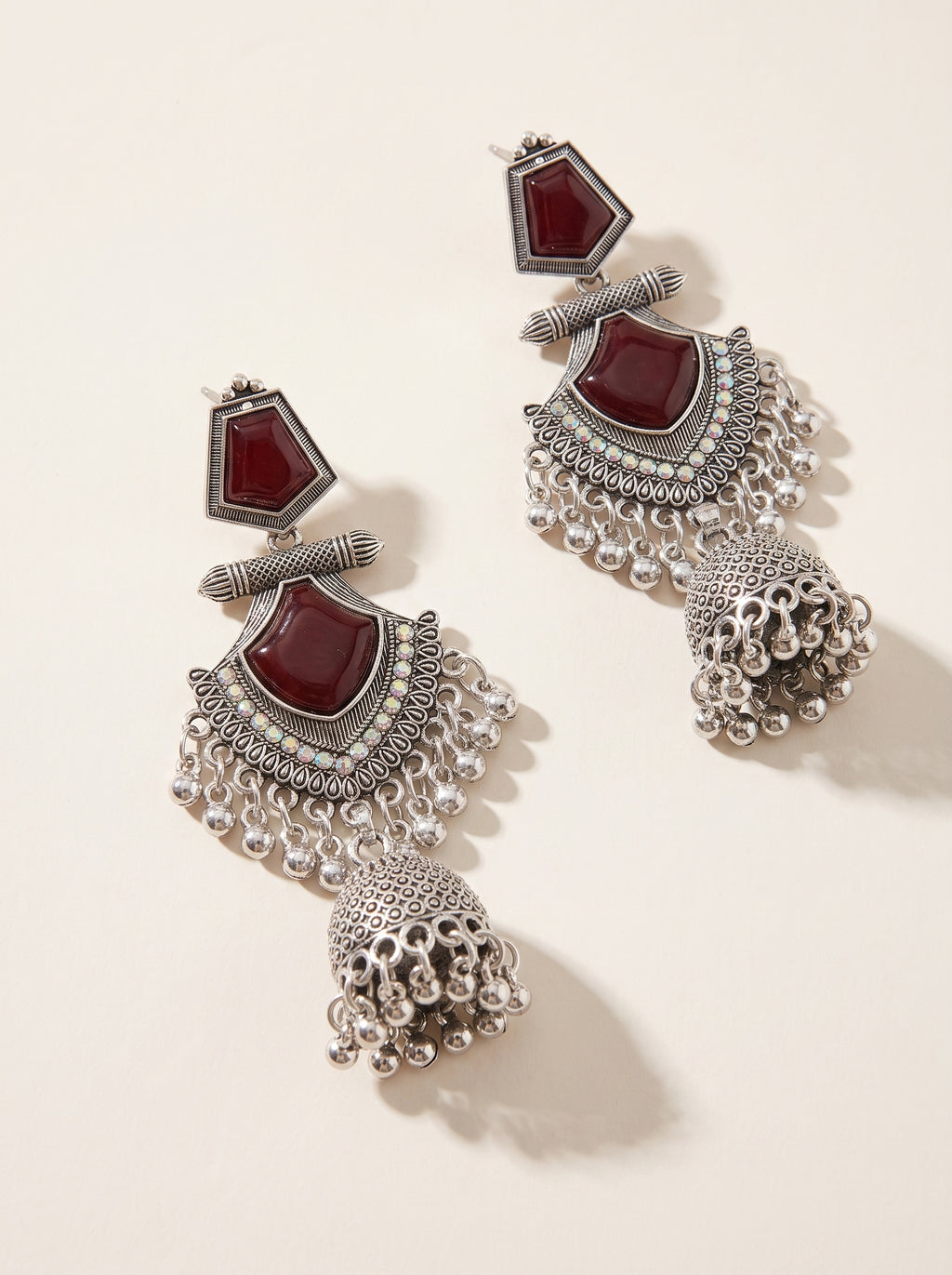 Ruby Noor Kashmiri Jhumka