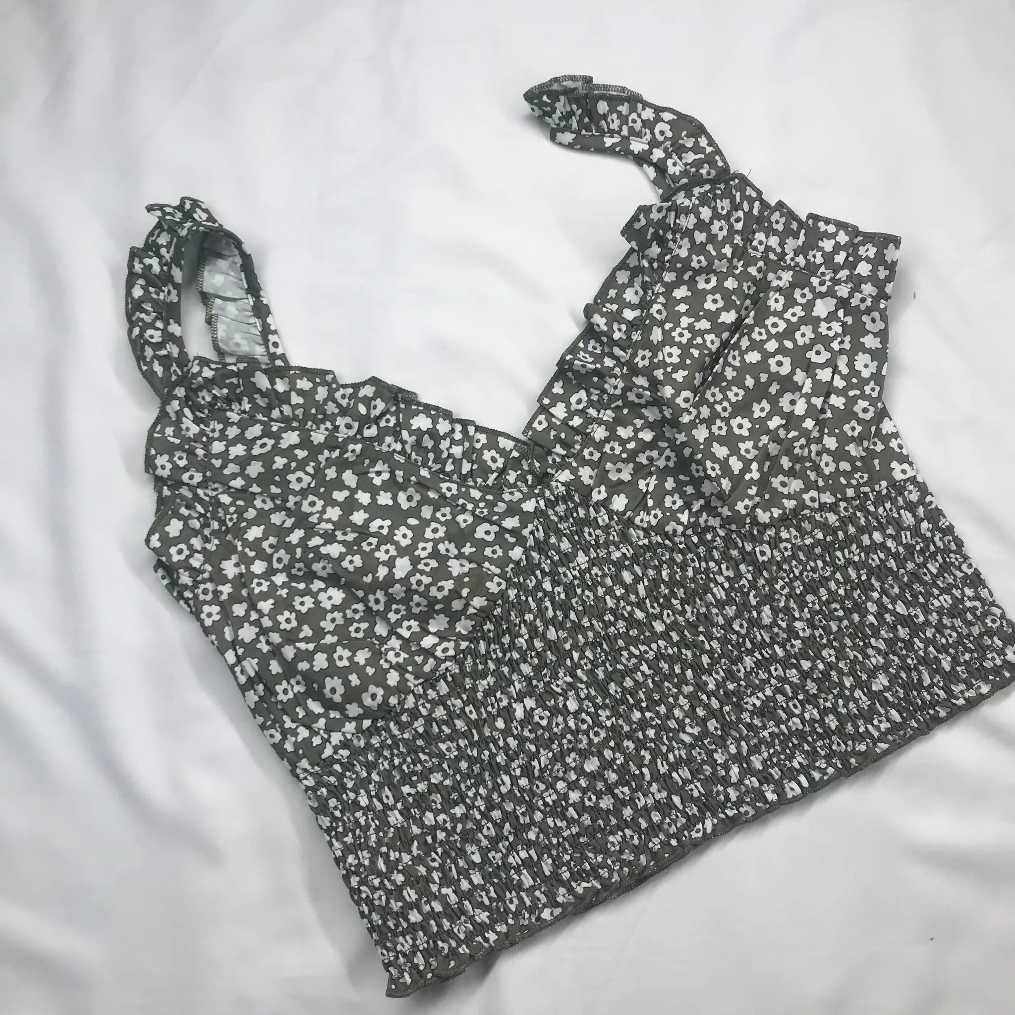 Floral-patterned outfit on a white background - BlackBole High Quality western Dress