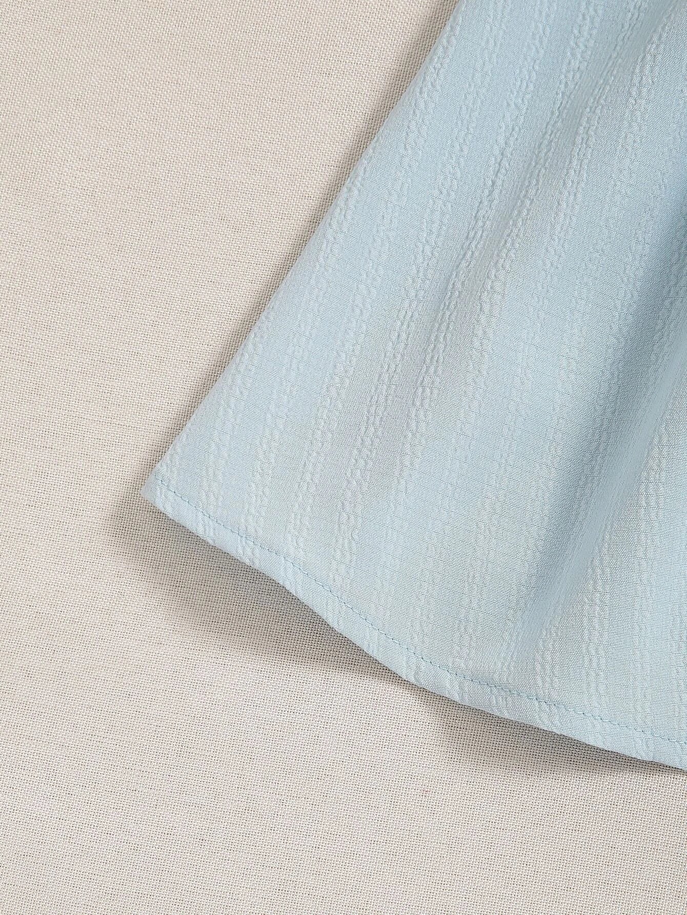 Light blue fabric corner on a beige background - BlackBole High Quality Western Dress