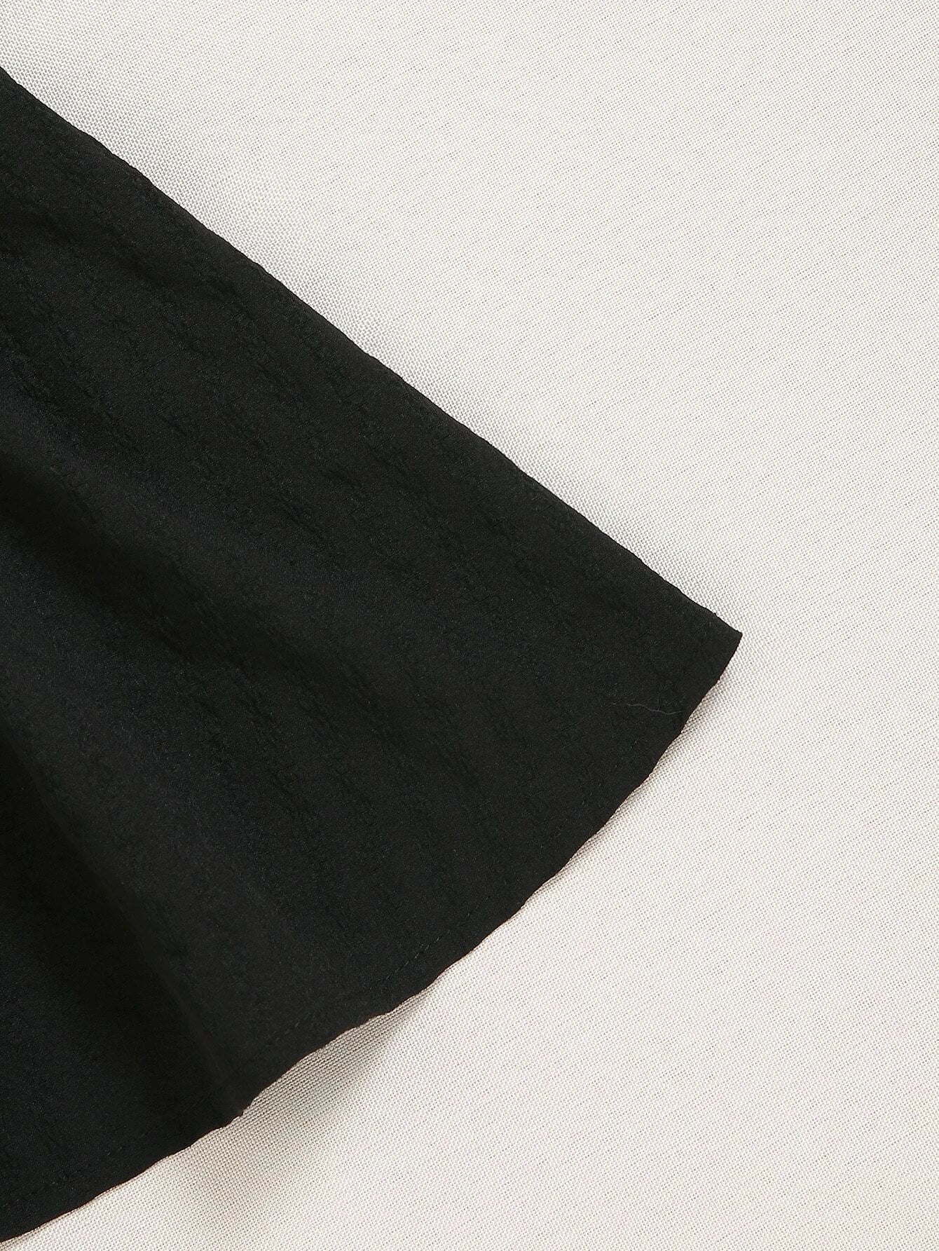 Black fabric corner on a light gray background - BlackBole High Quality Western Dress