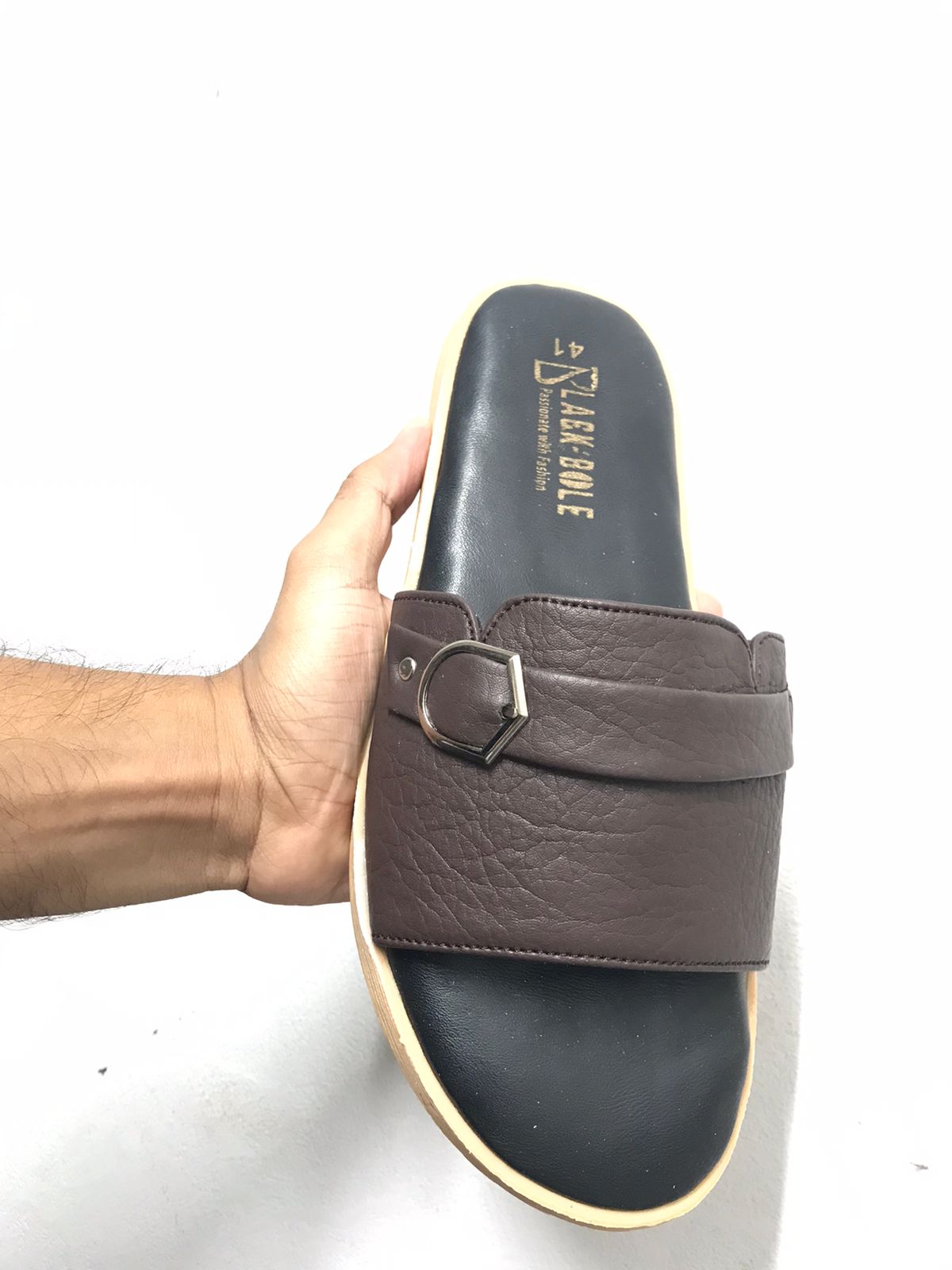 Men's Leather Sandal - BlackBole Edition 1015