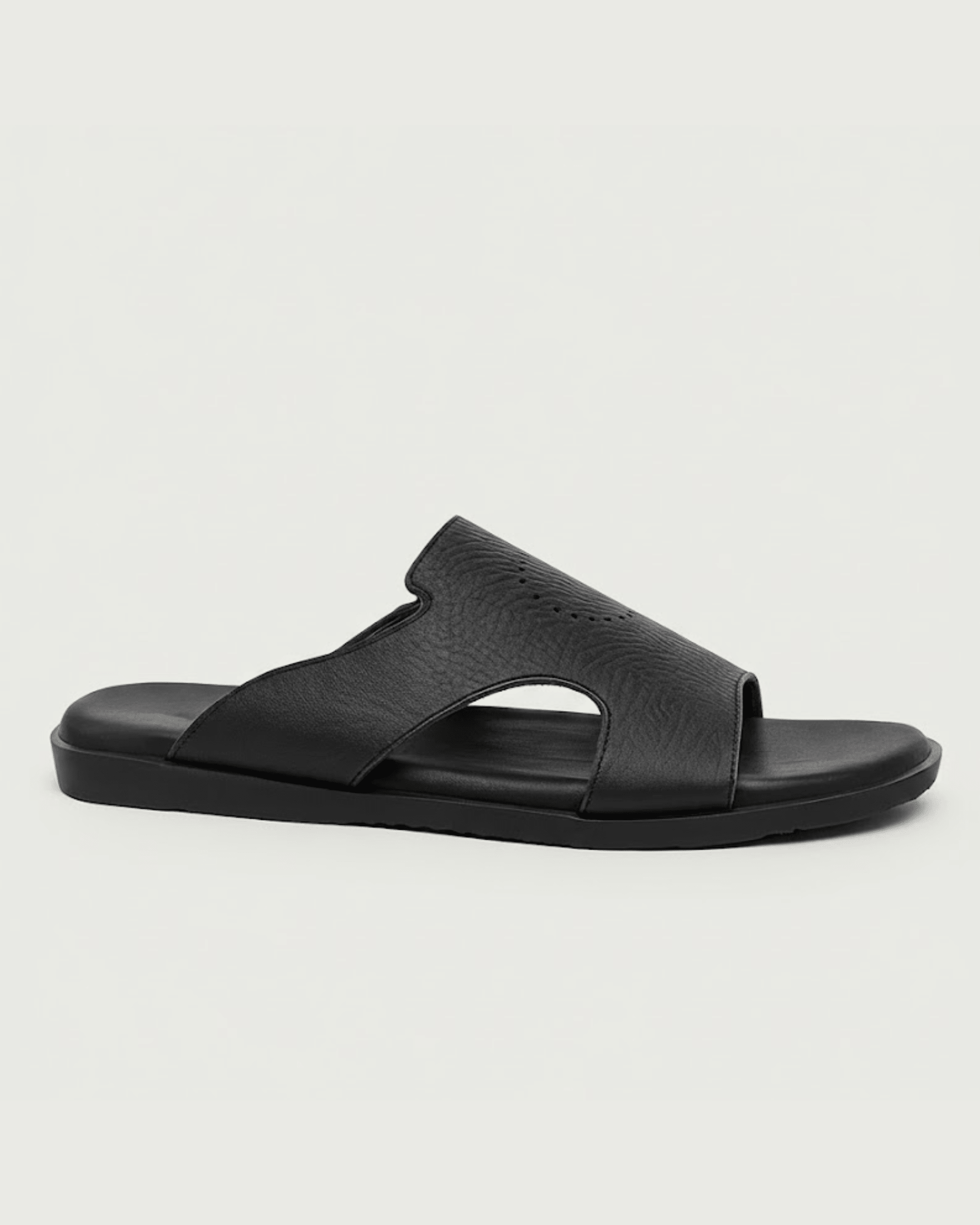 BlackBole Bob Leather Sandal - 1018 Black - BlackBole