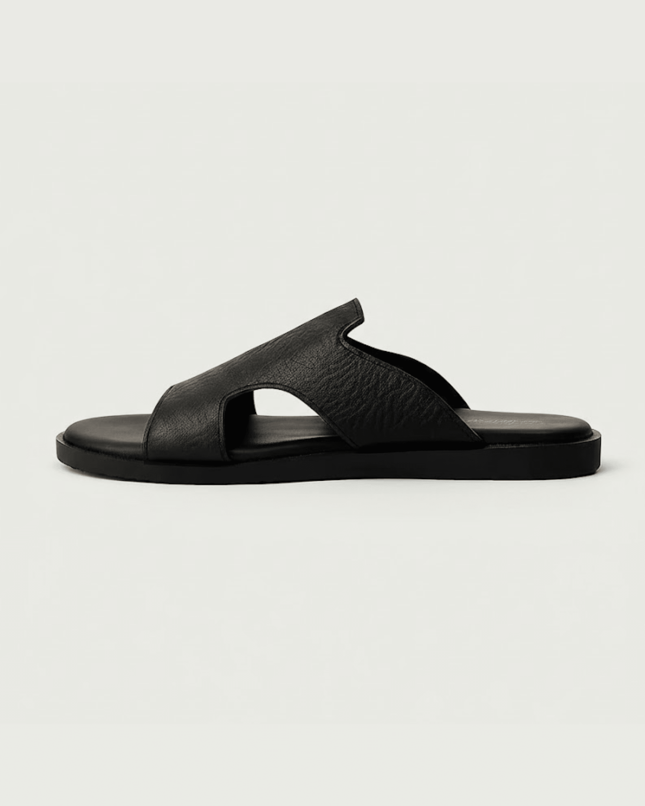 BlackBole Bob Leather Sandal - 1018 Black - BlackBole