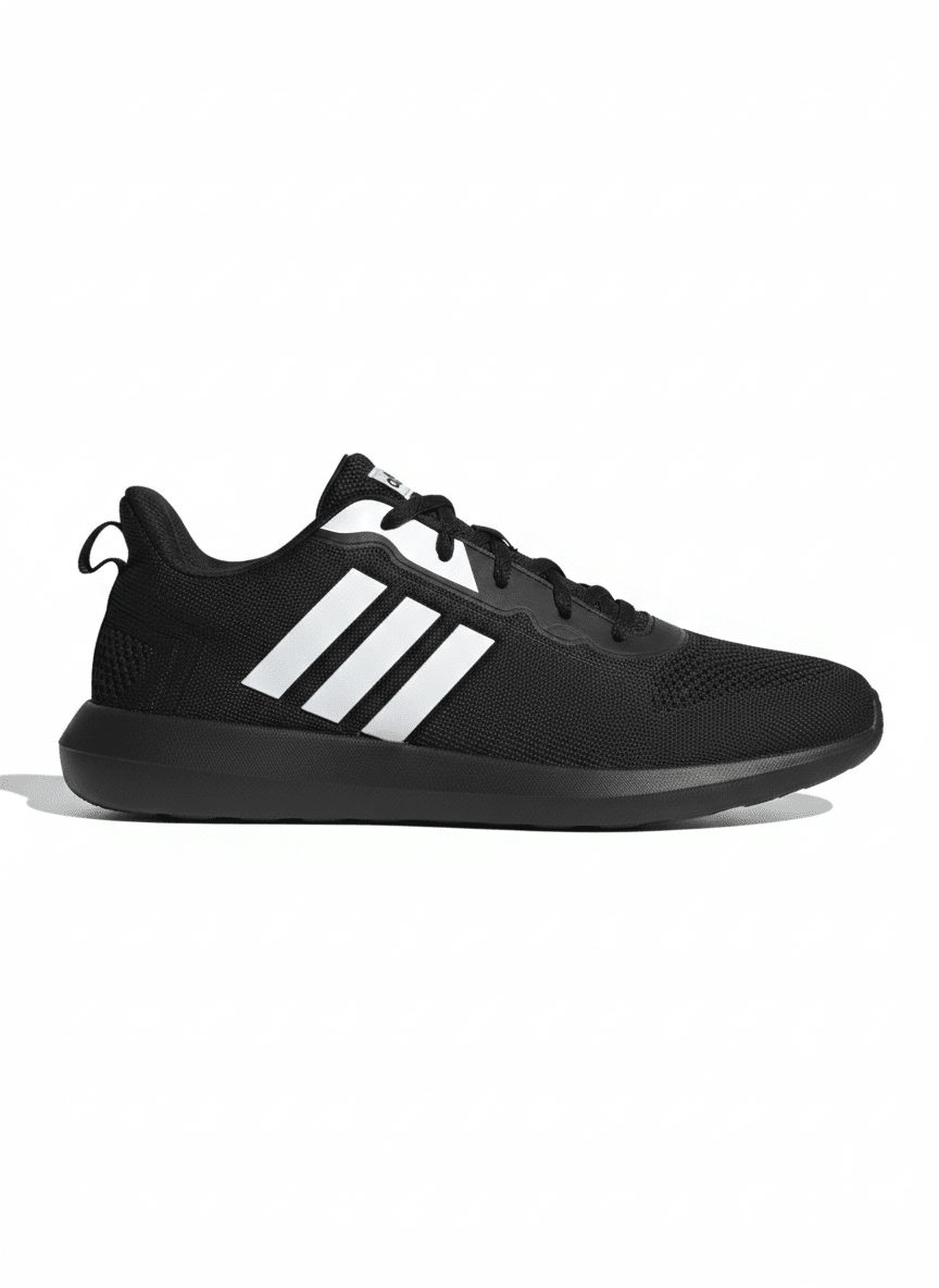 Casual Knit Sneakers – Black (New Arrival) - BlackBole