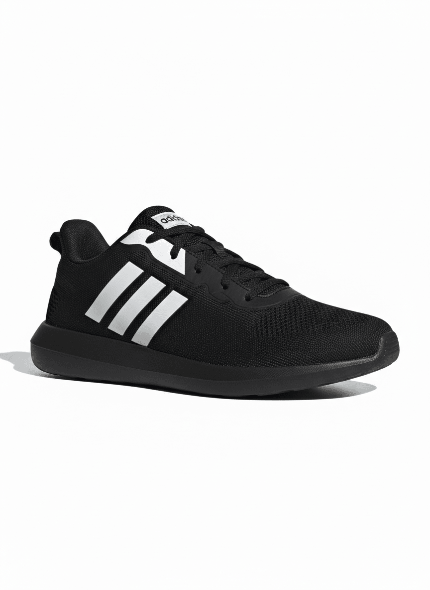 Casual Knit Sneakers – Black (New Arrival) - BlackBole