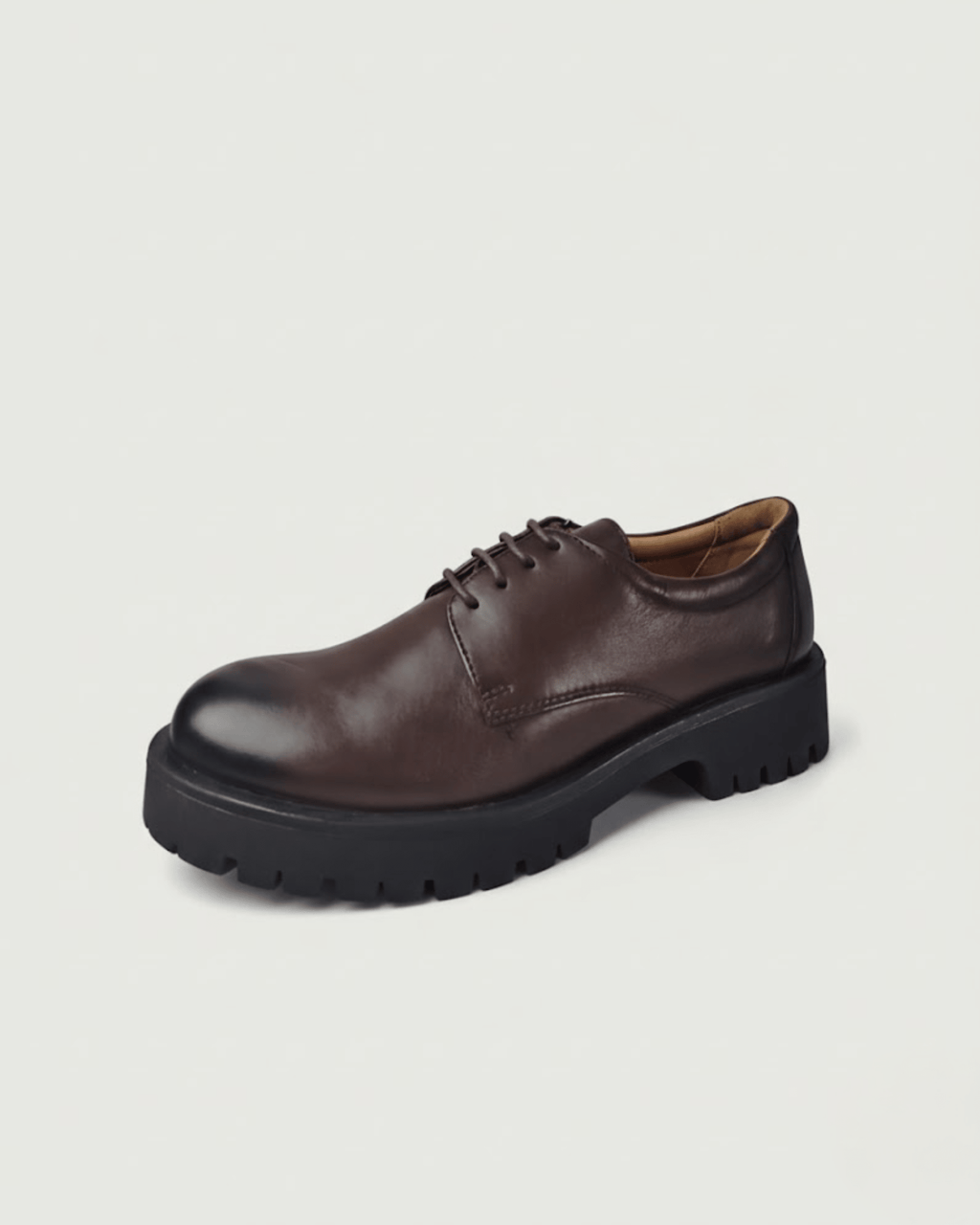 Cozy Chunky-Heeled Boots with Lace - BlackBole
