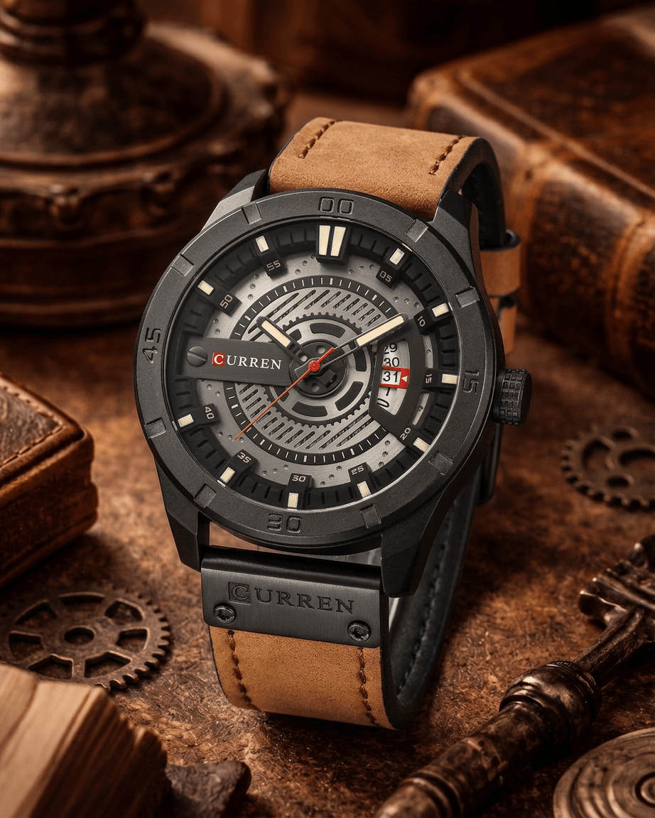 DRAEVON Iron Pulse – Skeleton Gear Watch - BlackBole