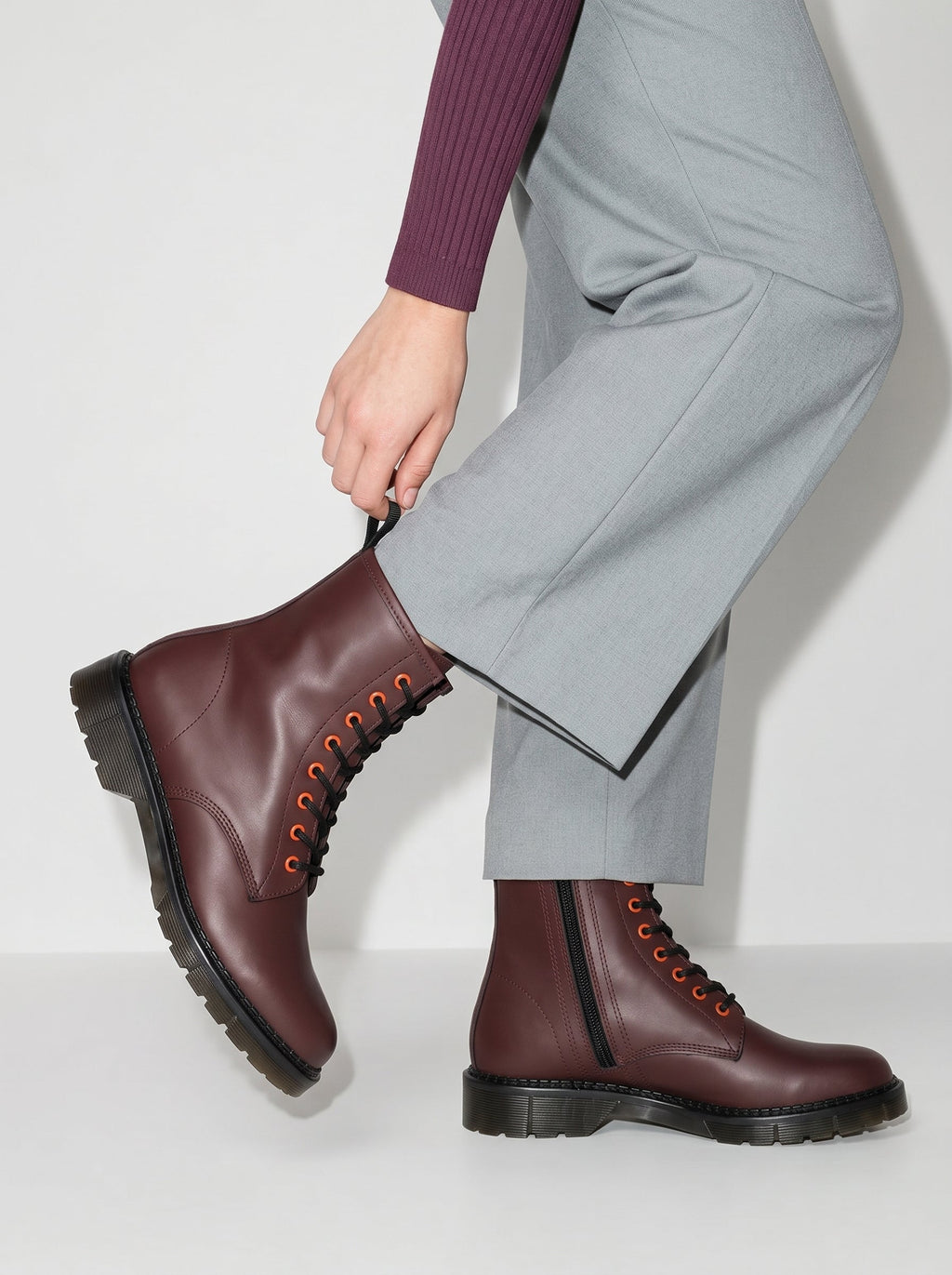 Genuine Leather High Ankle Boot For Women - BlackBole
