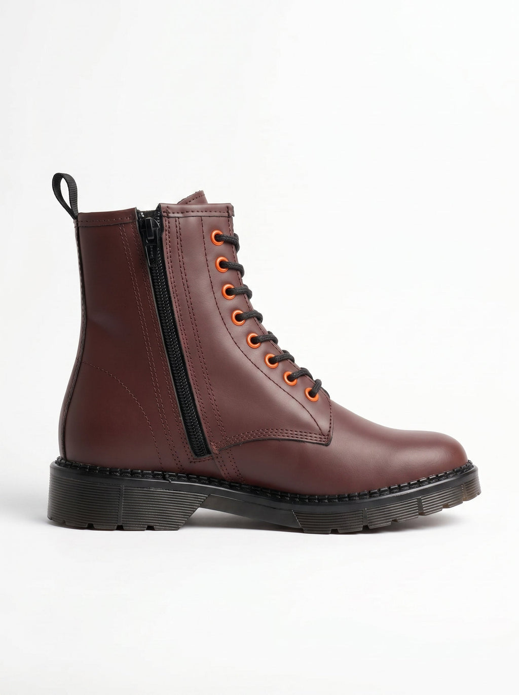 Genuine Leather High Ankle Boot For Women - BlackBole