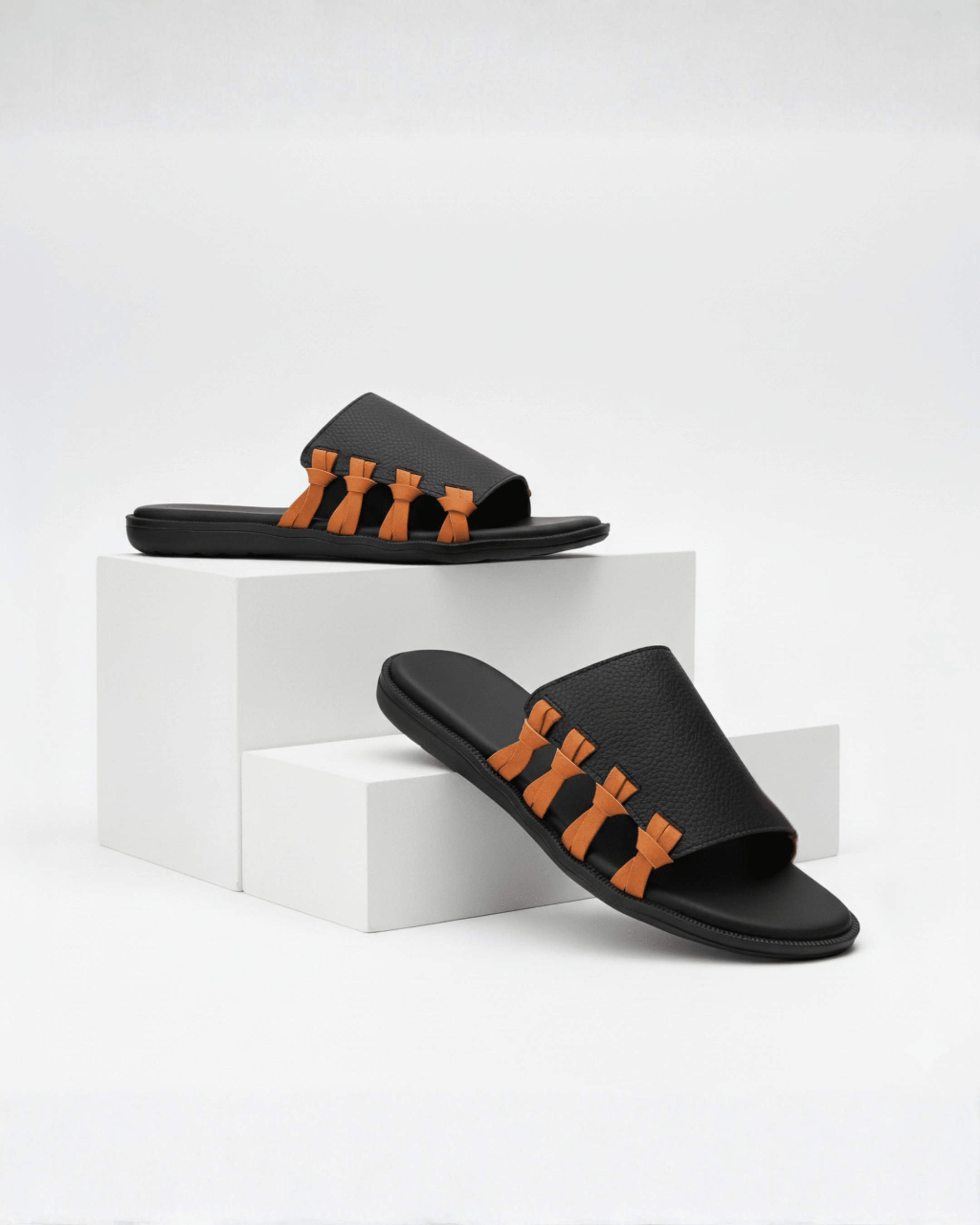 Hand-Made Vinda Pakistani Style Chappal - BlackBole Edition - BlackBole