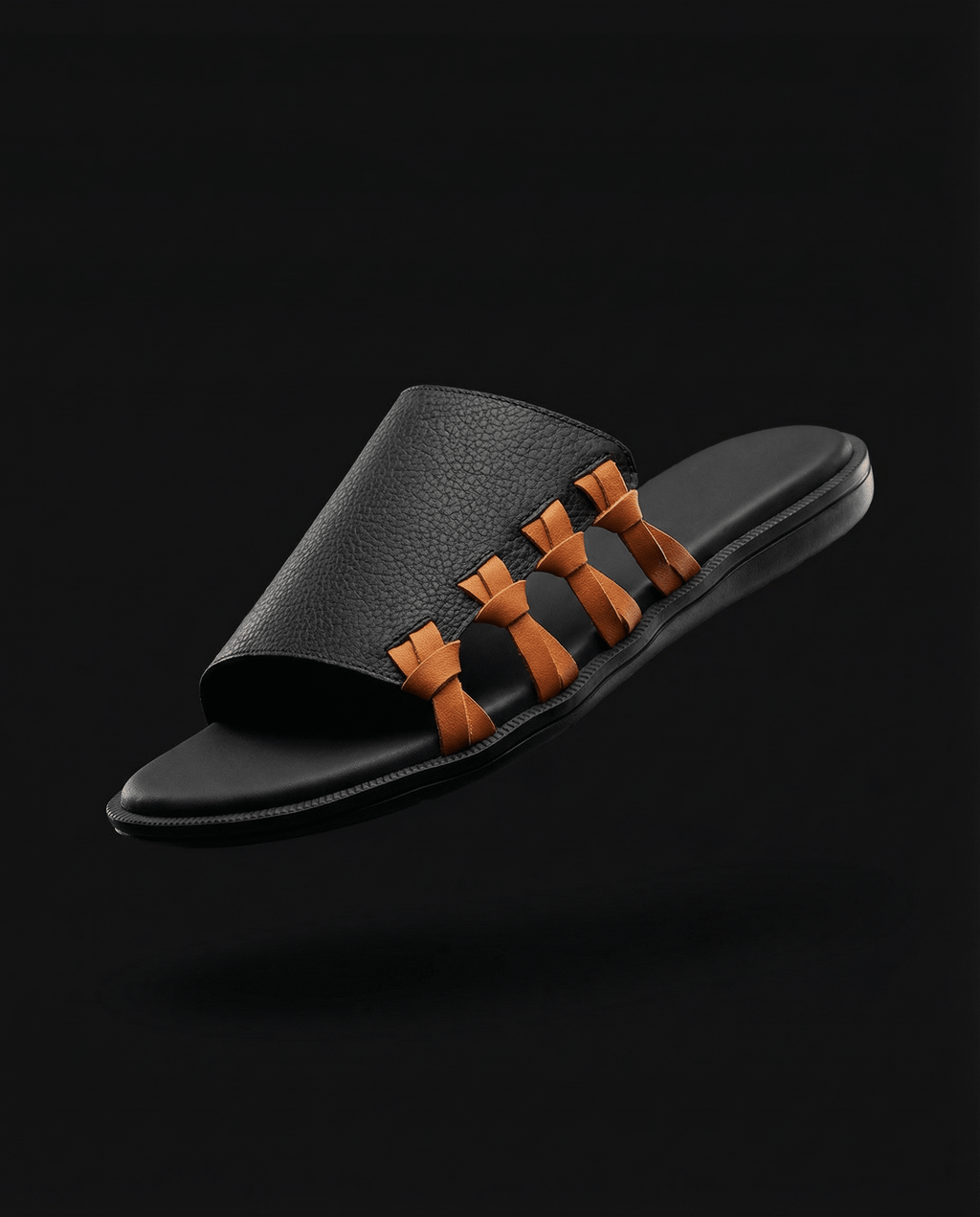 Hand-Made Vinda Pakistani Style Chappal - BlackBole Edition - BlackBole
