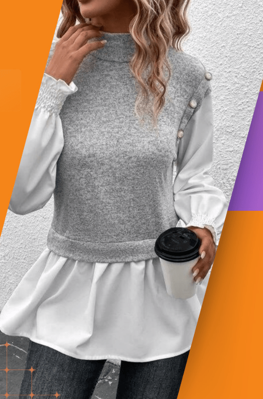 High mock turtleneck in a ribbed knit texture dress - BlackBole
