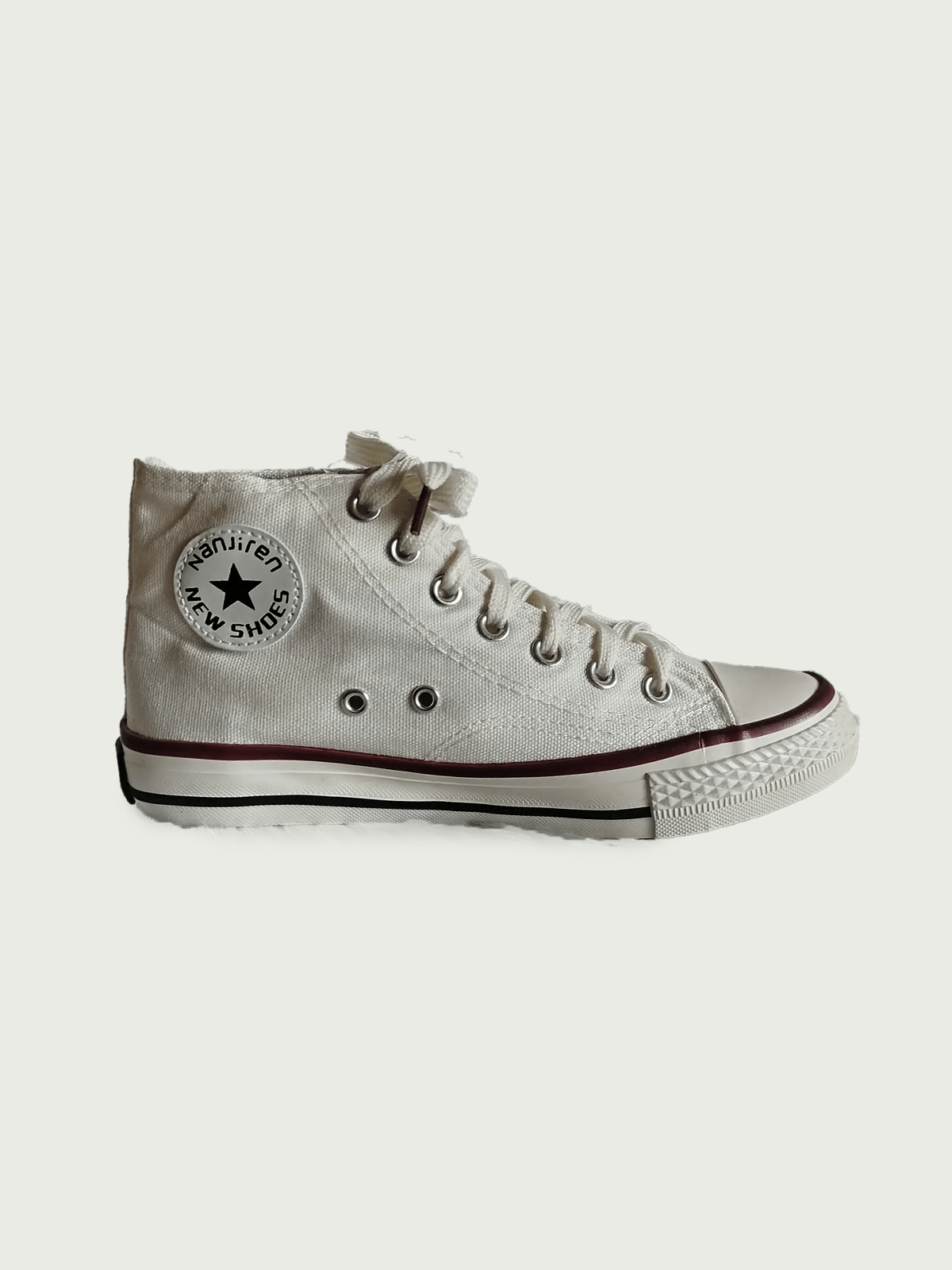 High Neck Canvas Sneaker - BlackBole