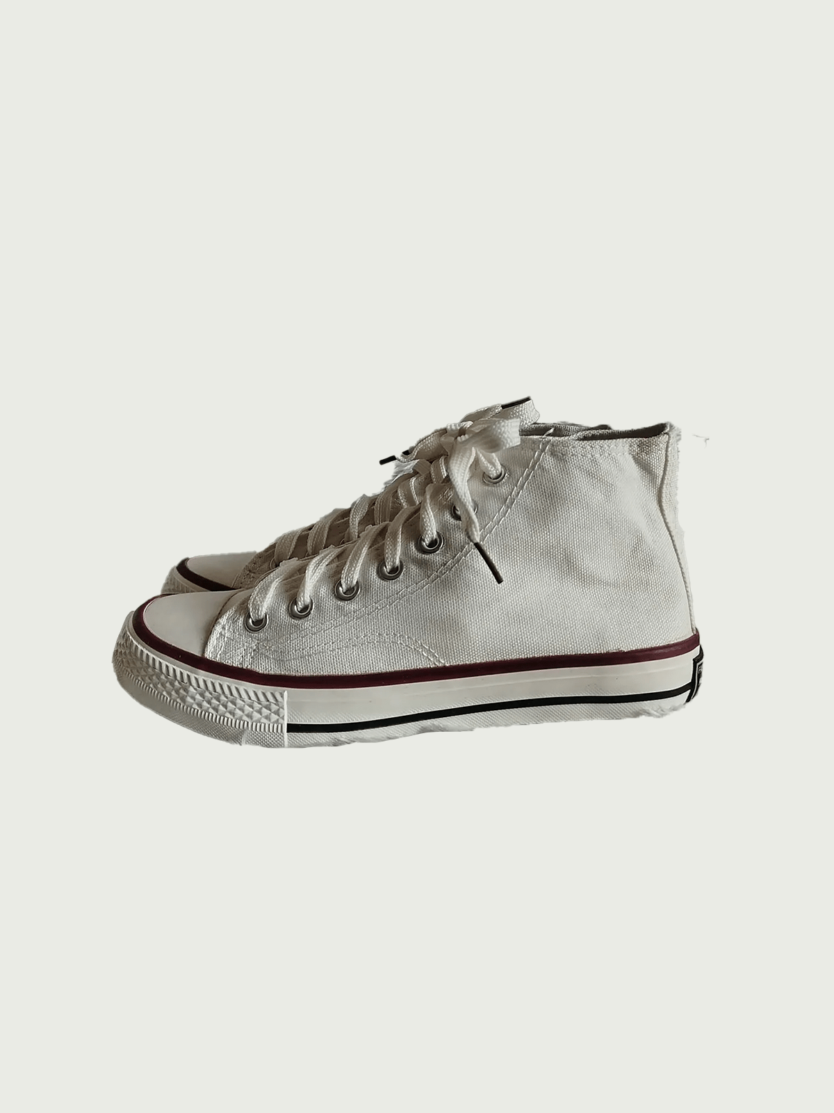High Neck Canvas Sneaker - BlackBole