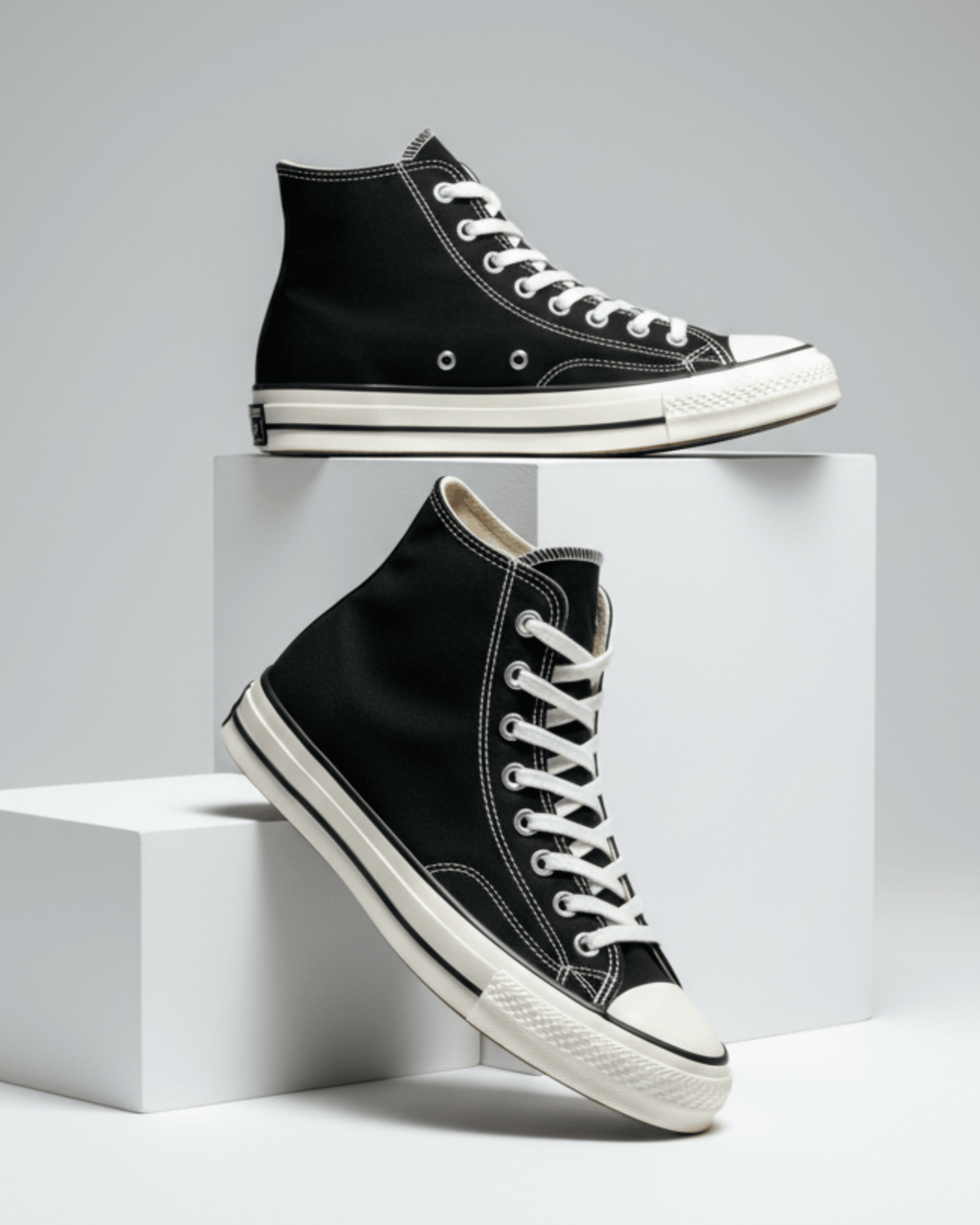 High Neck Converse Sports Sneaker - BlackBole