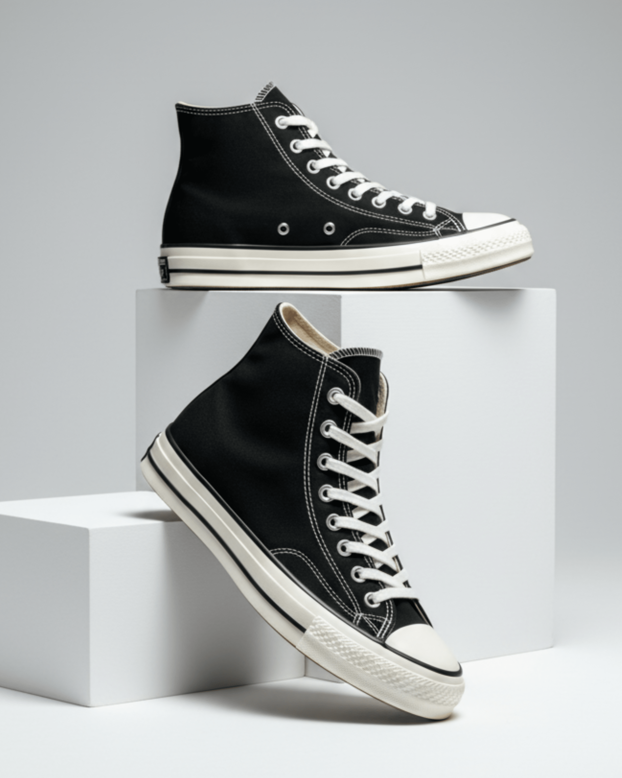 High Neck Converse Sports Sneaker - BlackBole