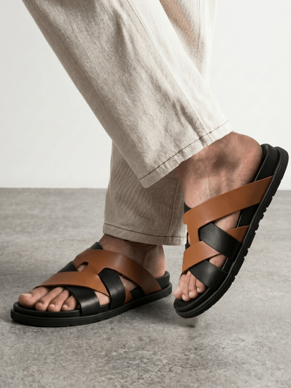 Kazimir Sandal - Genuine Leather BlackBole Edition - BlackBole