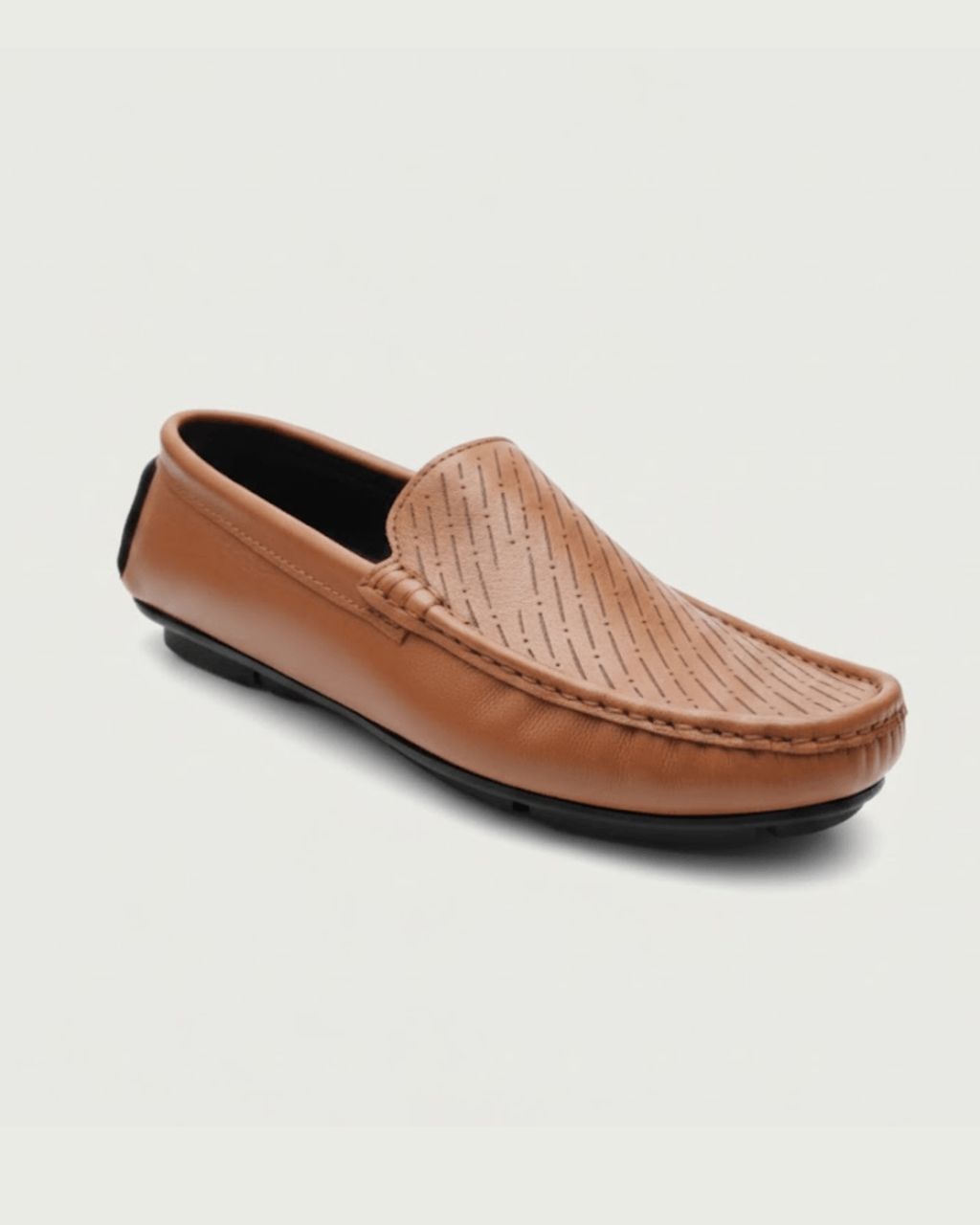 Men's Moccasin Genuine Leather BBL0001 - BlackBole