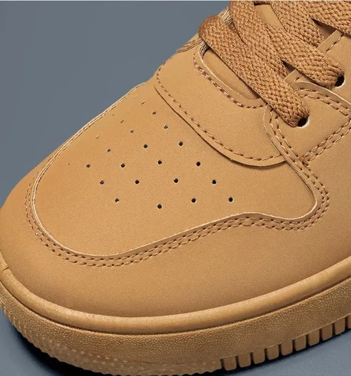Men's Suede Leather Versatile Sneakers - BlackBole