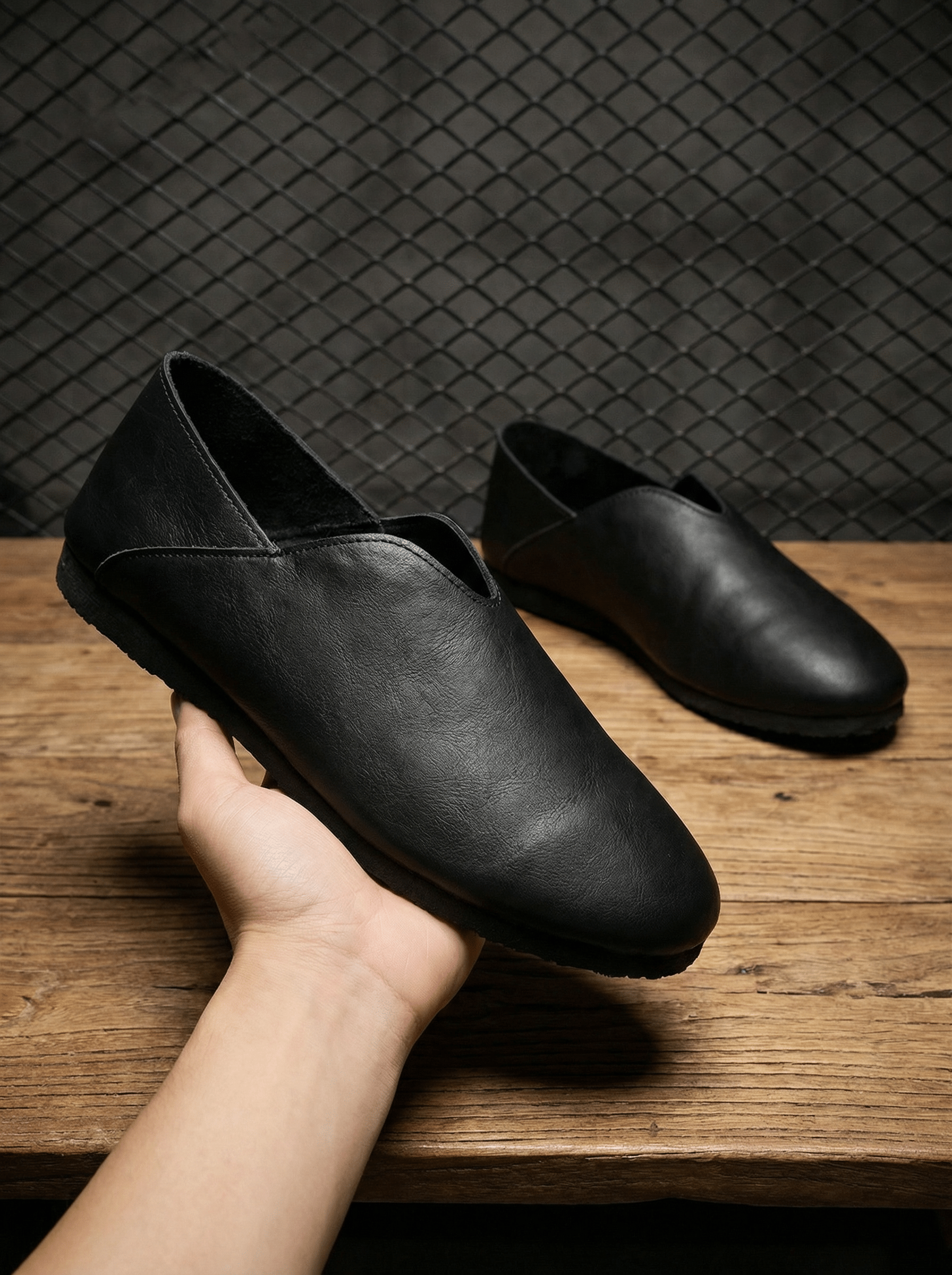 Nawabi Pakistani Punjabi Shoe - BlackBole