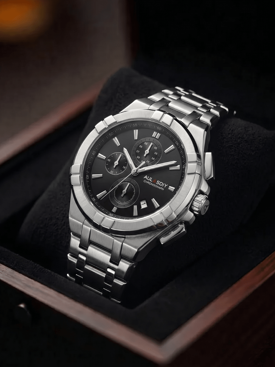 Noctrax Steel - Chronograph Business Watch - BlackBole