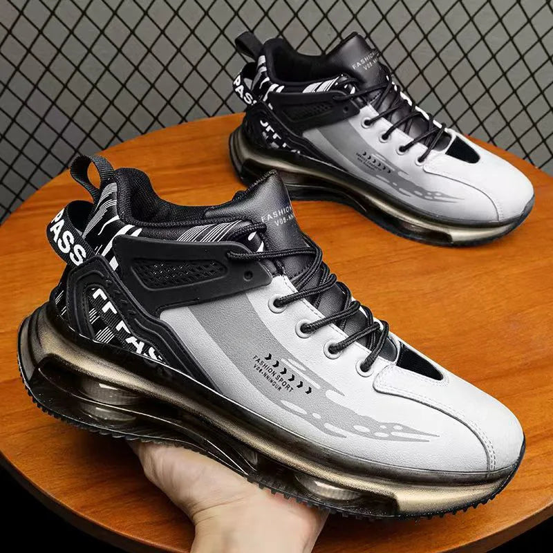 Air Cushion Sport Sneaker in white black