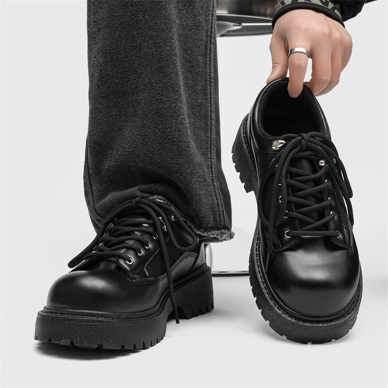 Platform Lug Derby in black