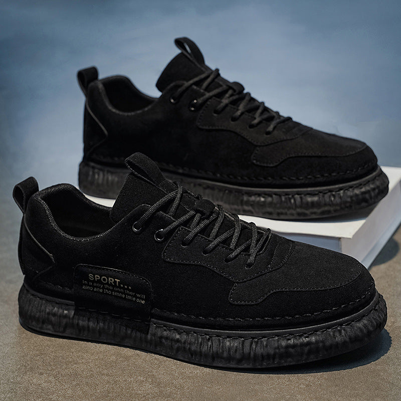 Retro Court Sneaker in black