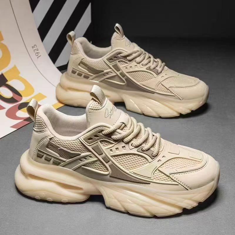 Sculpted Mesh Sneaker in khaki