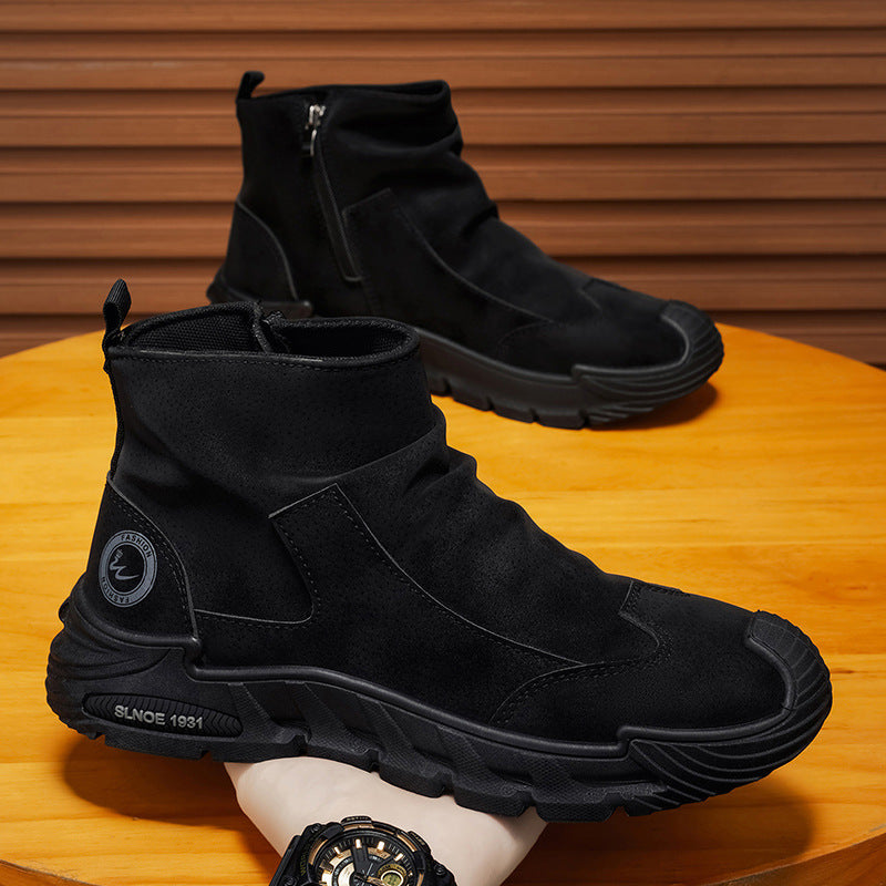 Sock-Fit Zip Boot in black