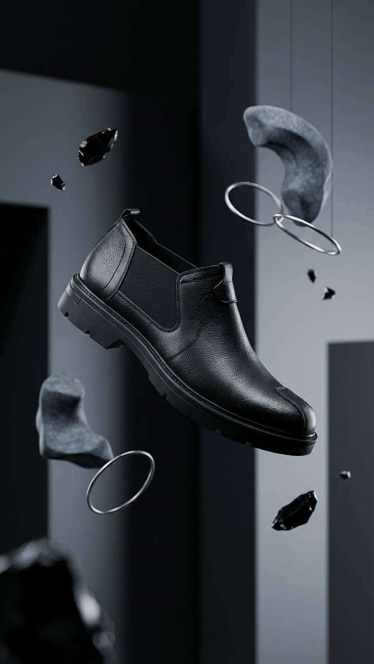 Men's Original Leather Biking Boot - BlackBole Edition BBBB01