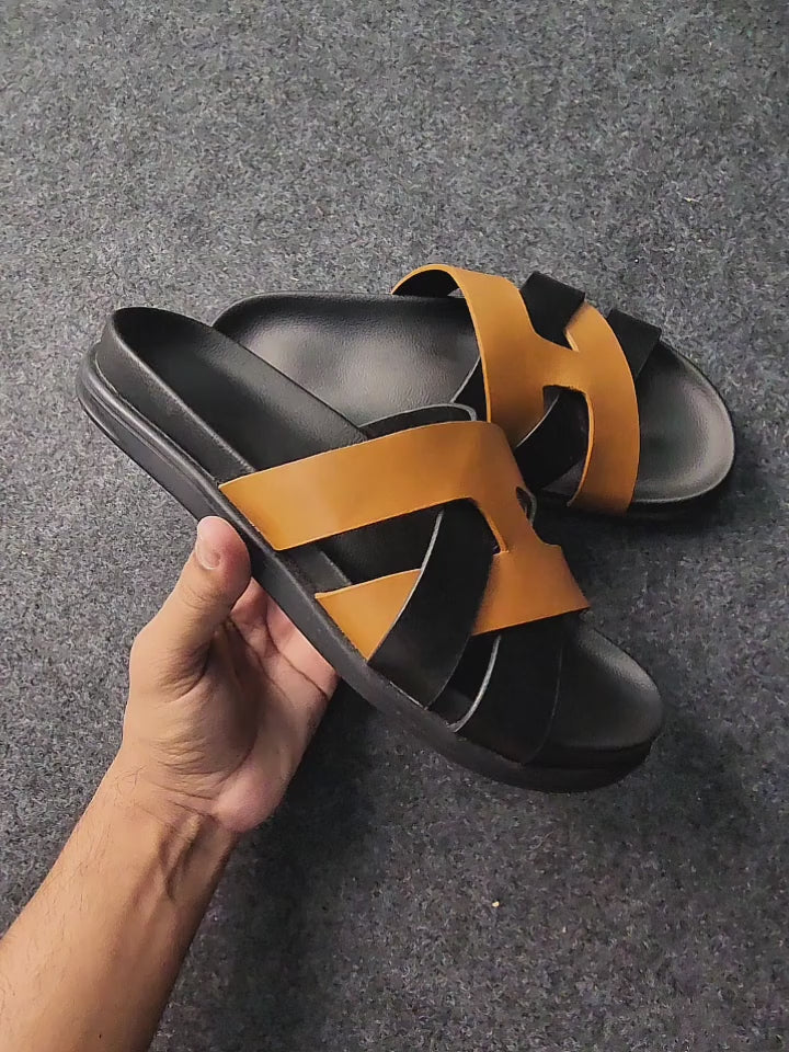 Kazimir Sandal - Genuine Leather BlackBole Edition