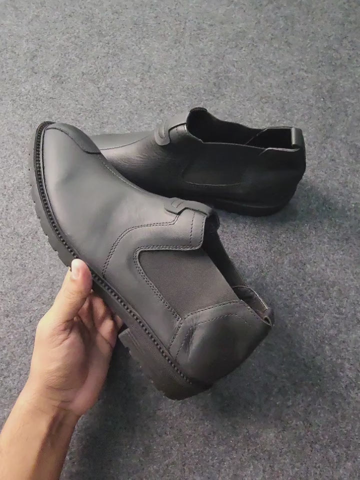 Men's Genuine Leather Biking Boot