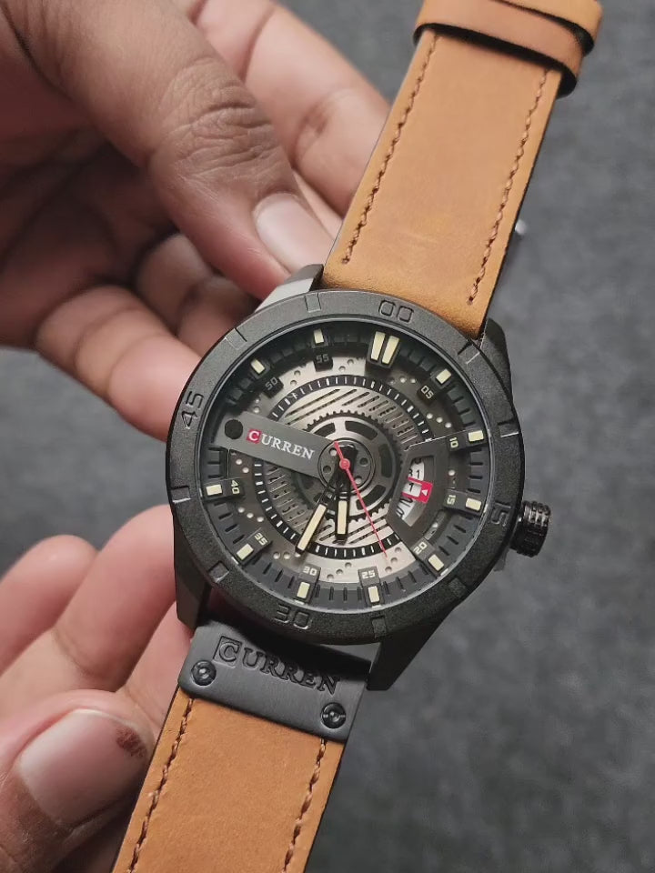 DRAEVON Iron Pulse – Skeleton Gear Watch