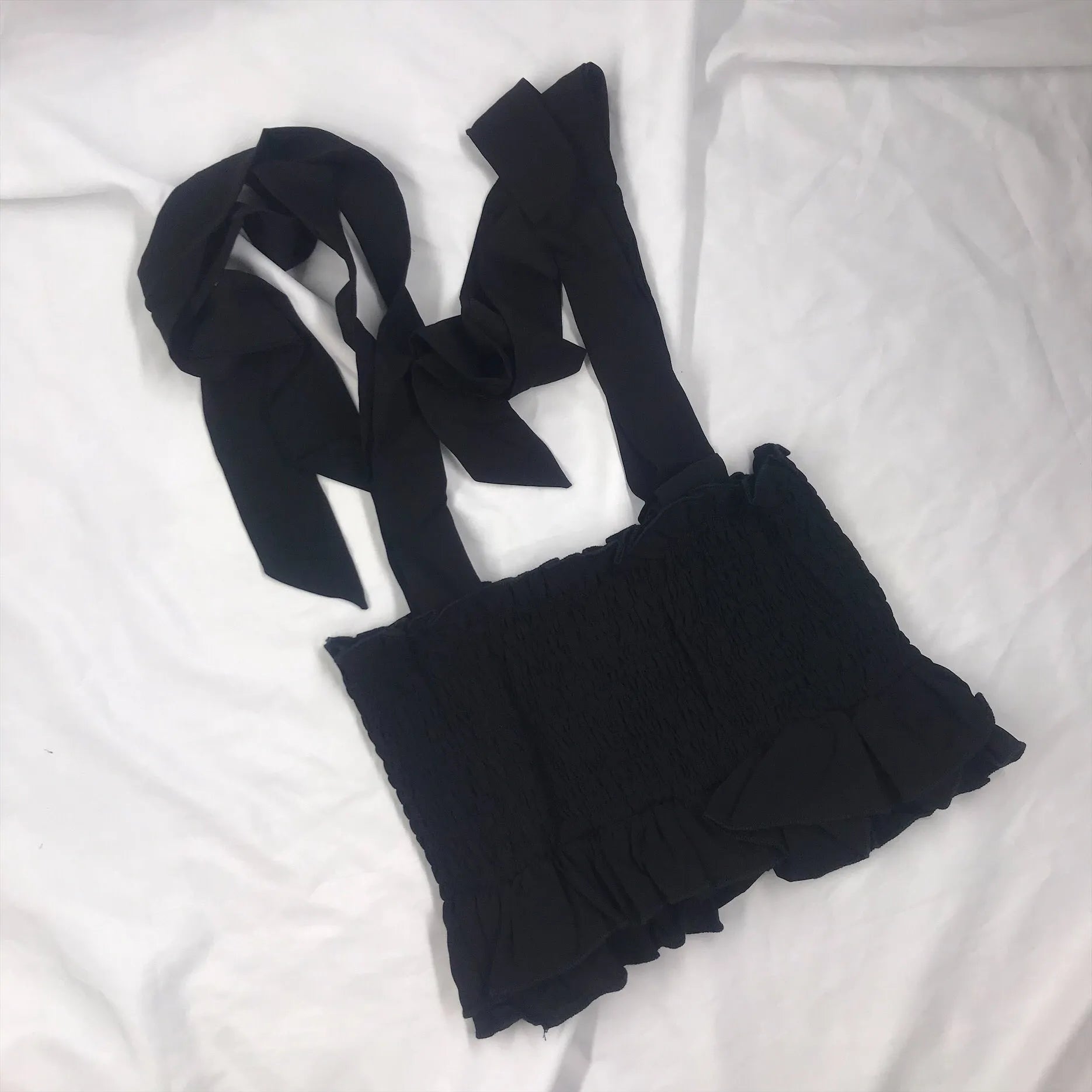 SHEIN Off the Shoulder Strap top (Code: 151) - BlackBole