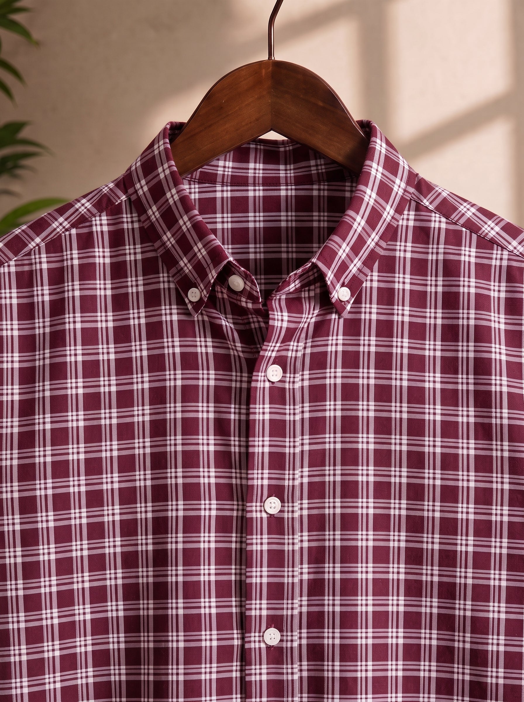 Merlot Heritage Check Shirt
