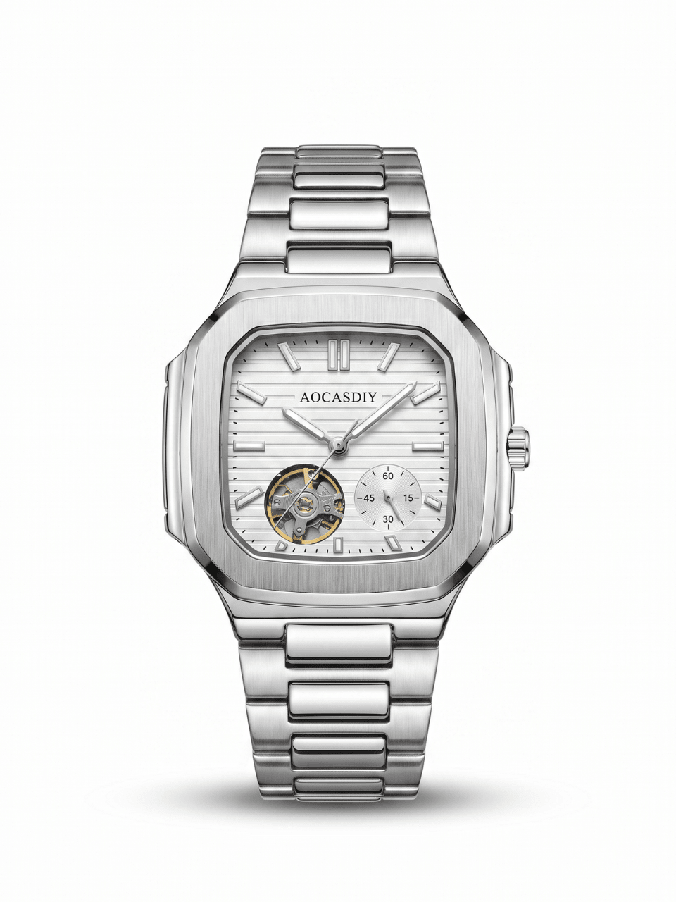 Silver Nautic Automatic Mechanical Watch - BlackBole