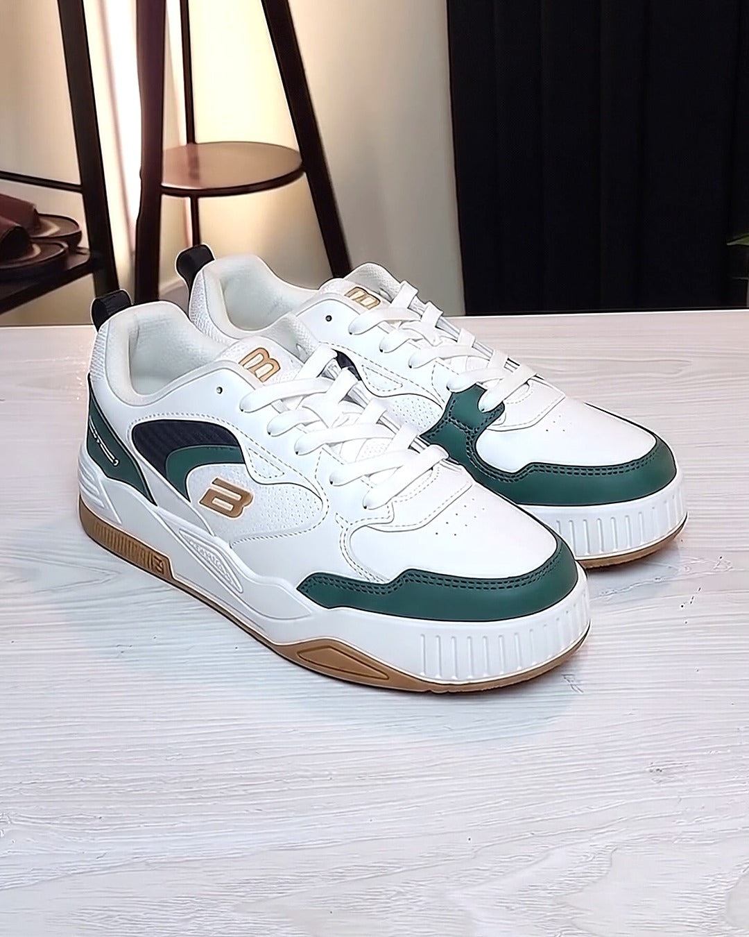 BlackBole Street Sneaker Forest Green pair