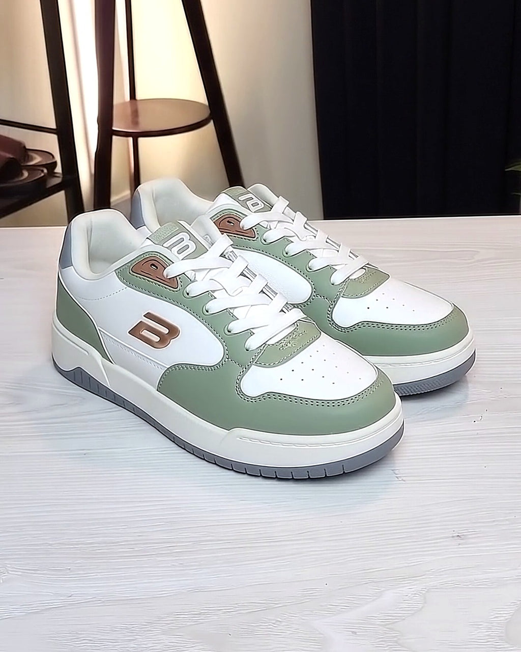 BlackBole Street Sneaker Sage pair