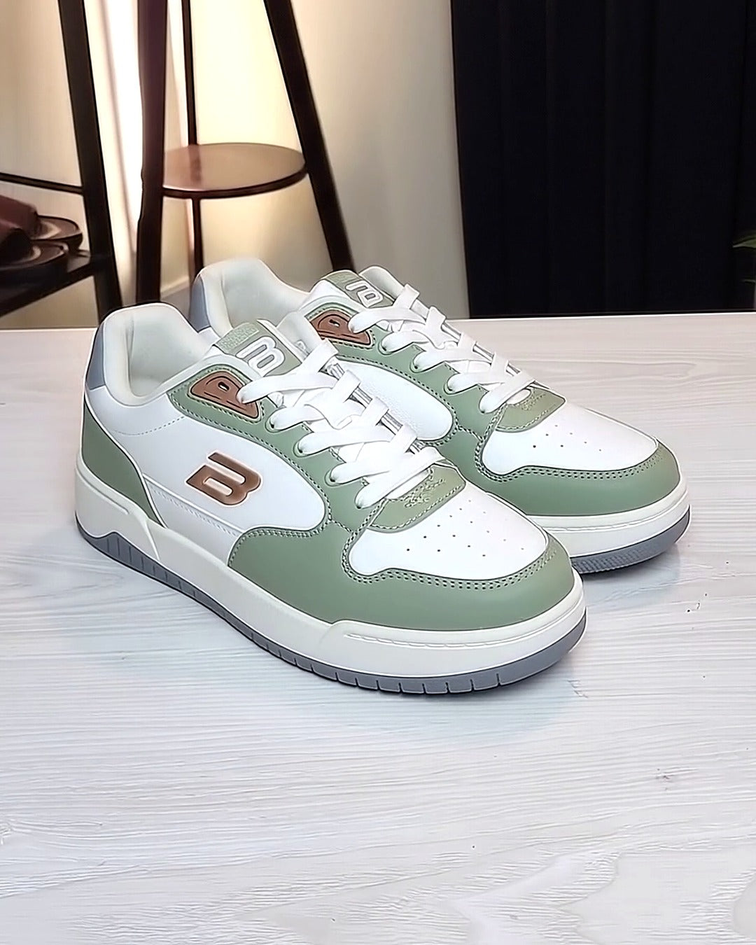 BlackBole Street Sneaker Sage pair